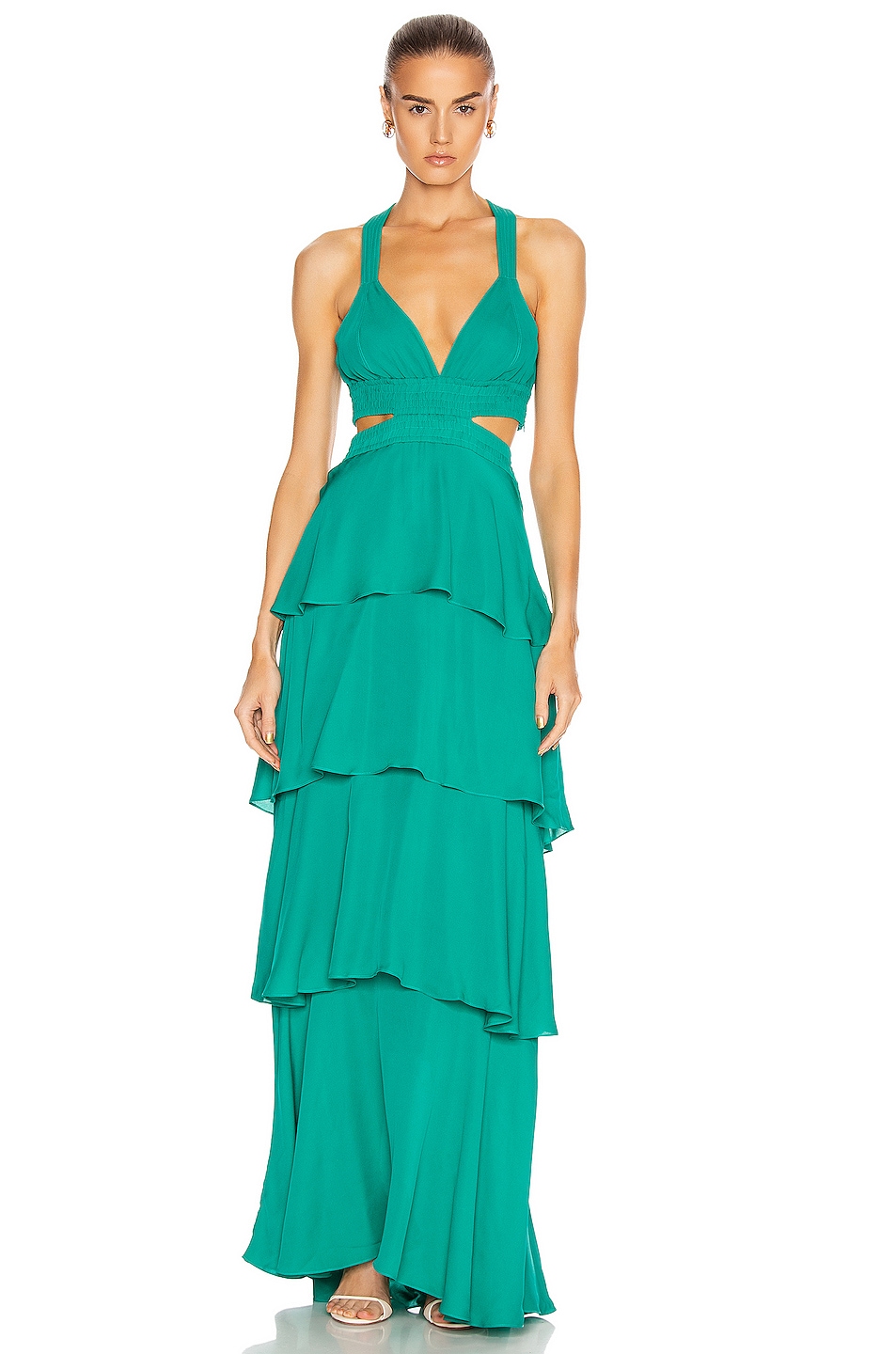 Image 1 of A.L.C. for FWRD Lita Dress in Emerald