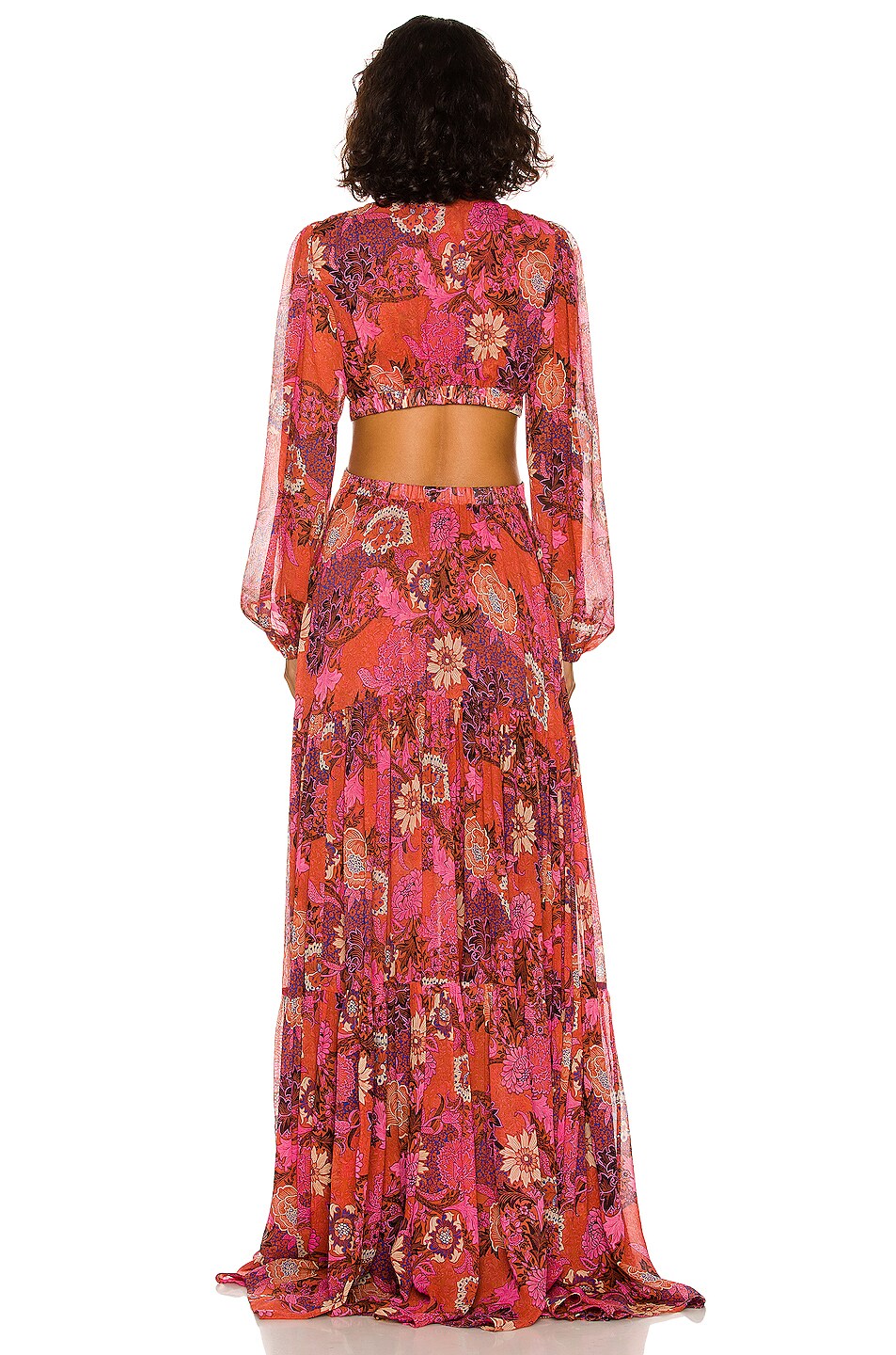 A.L.C. Isabelle Dress in Pink & Russet Multi | FWRD