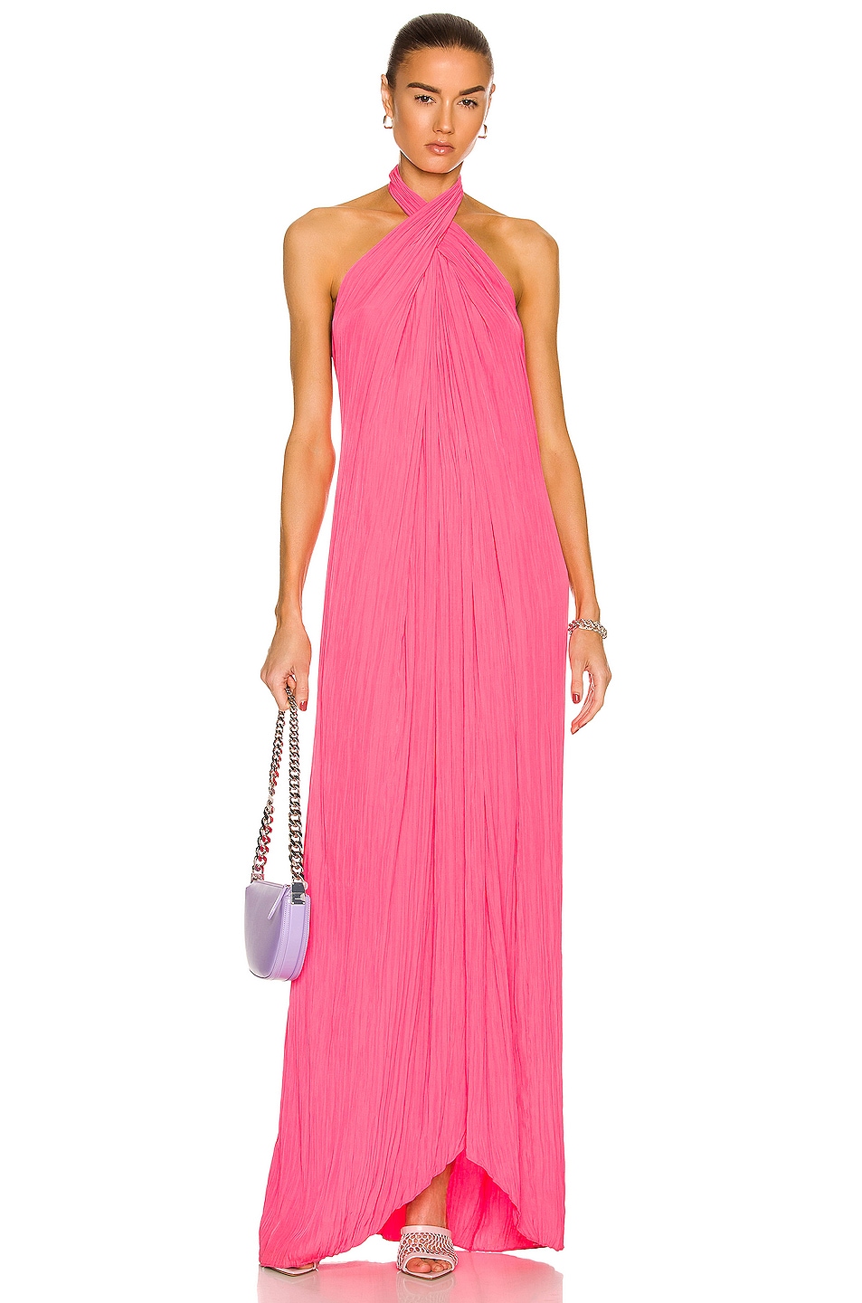 Image 1 of A.L.C. Rio Dress in Neon Pink