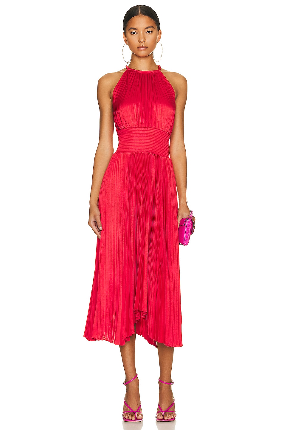 Image 1 of A.L.C. Renzo Ii Dress in Red
