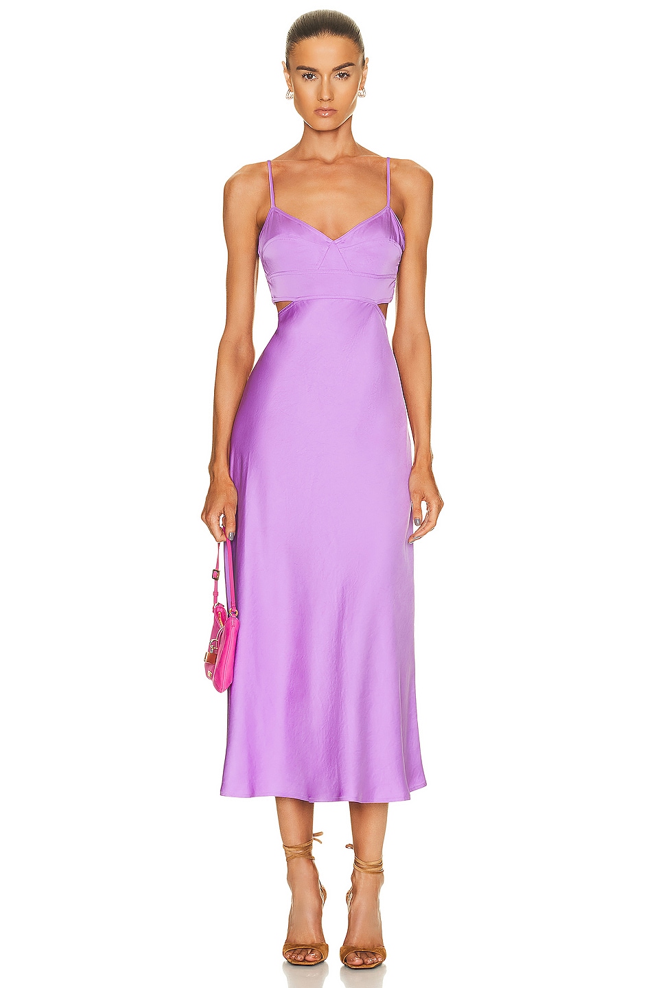 Image 1 of A.L.C. Blakely Dress in Amethyst Orchid