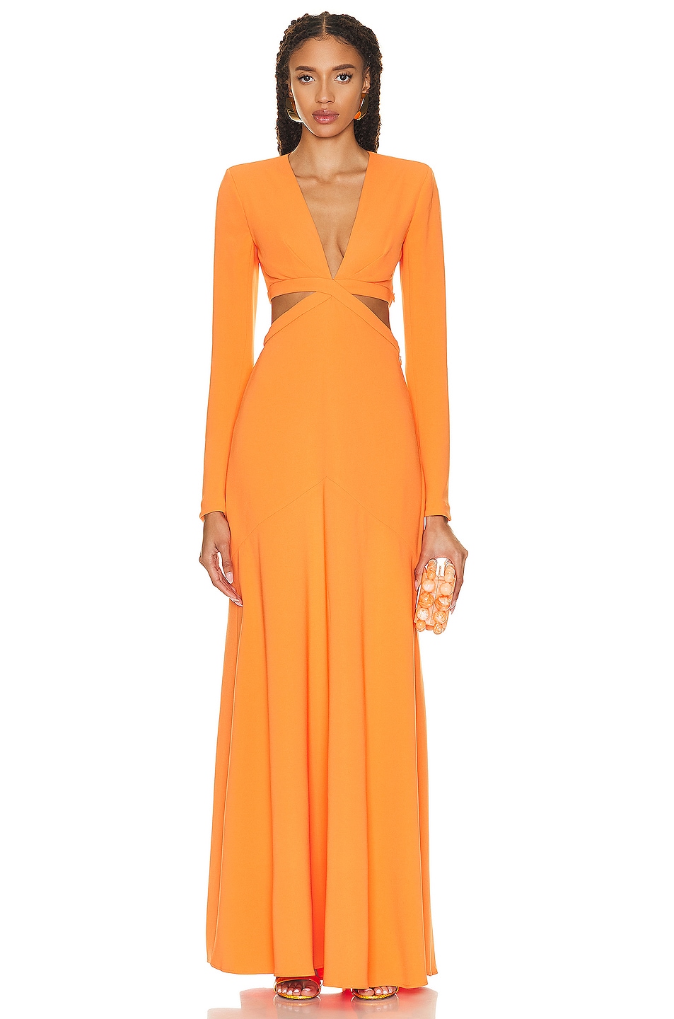 Image 1 of A.L.C. Issa Dress in Vivid Orange