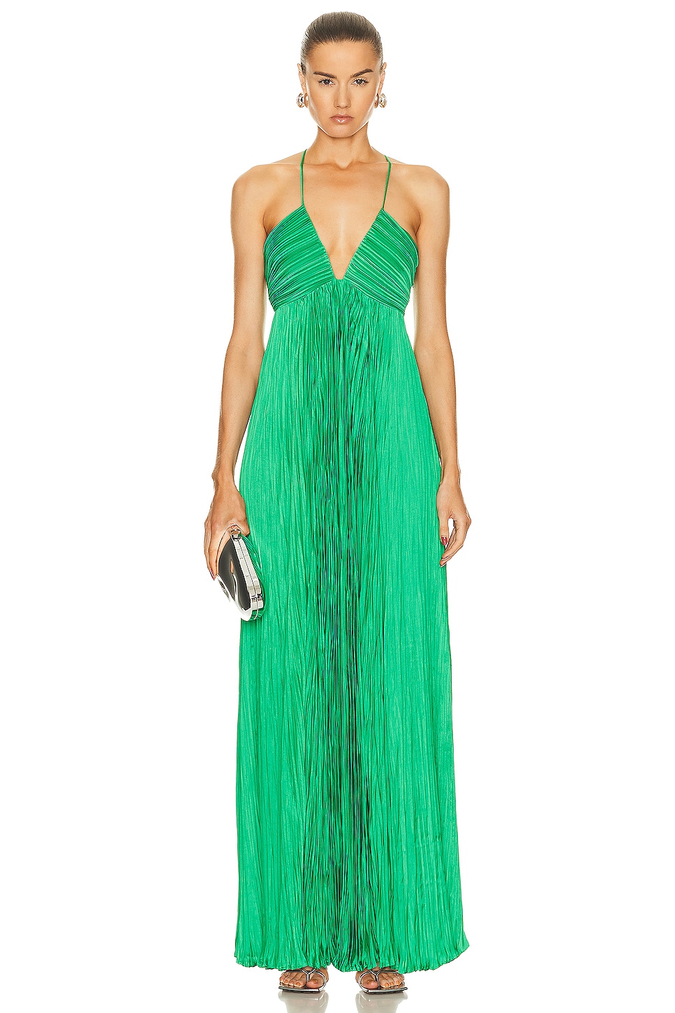 Image 1 of A.L.C. Angelina Ii Dress in Verde