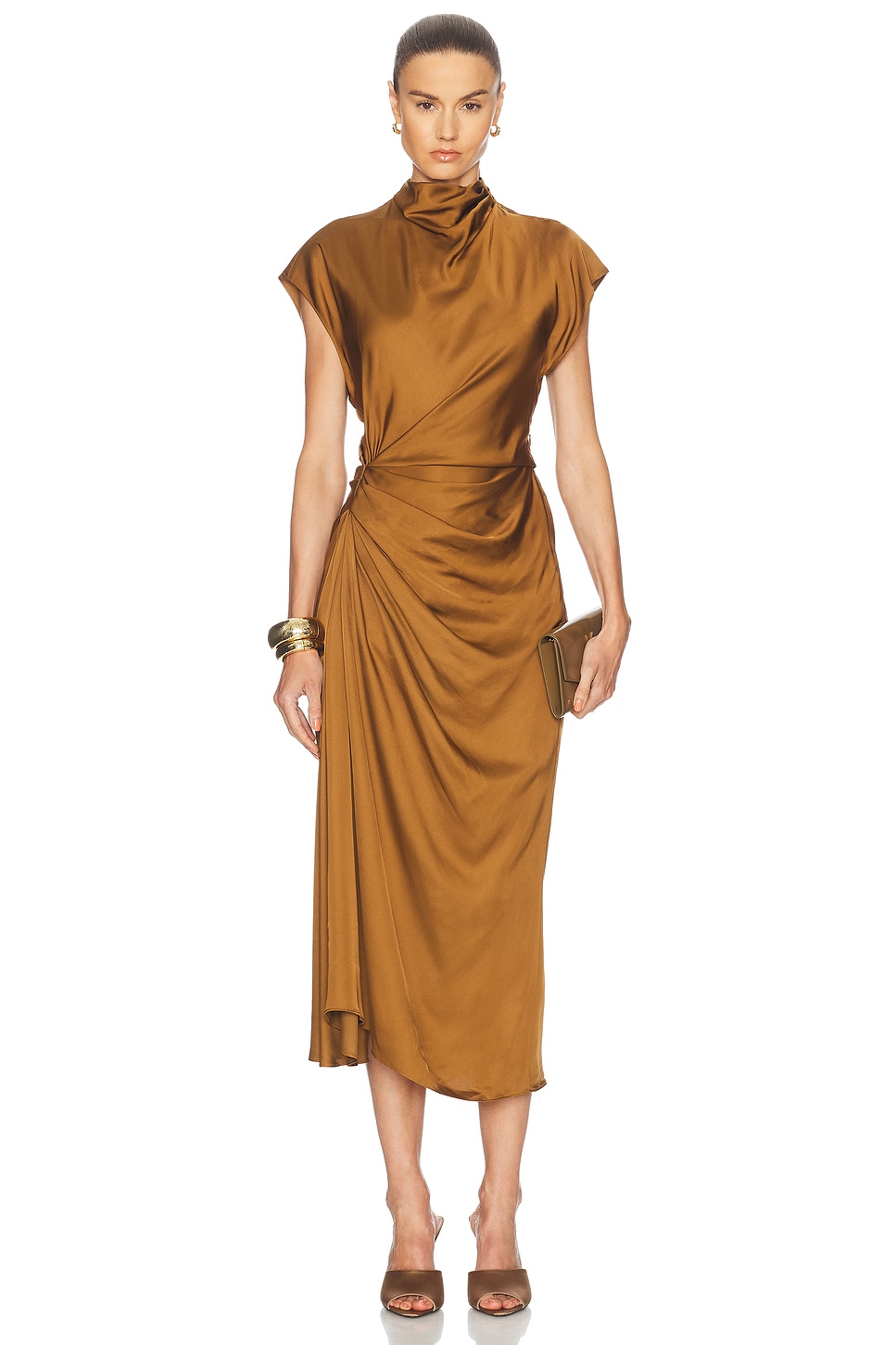 Image 1 of A.L.C. Alma Dress in Aged Bronze