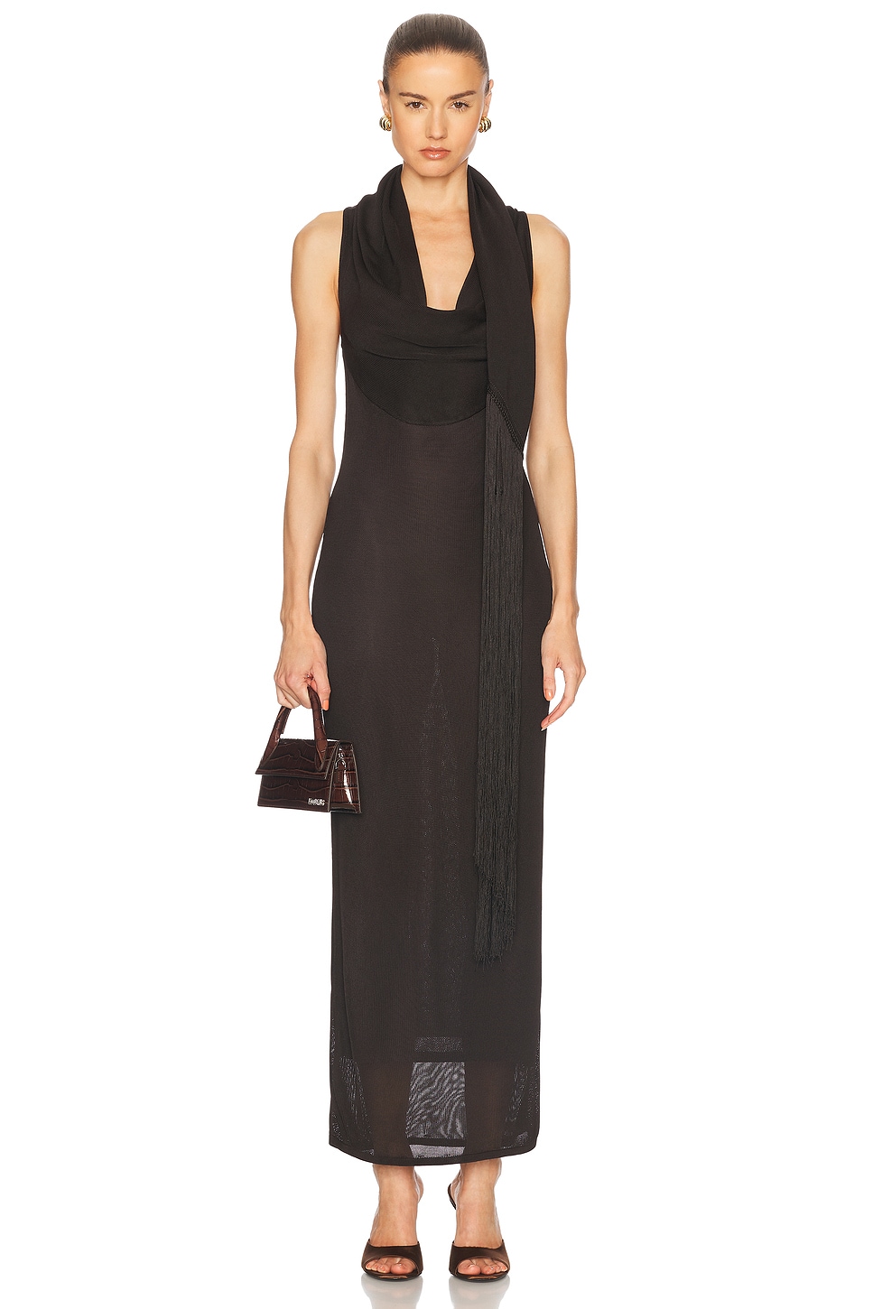 Image 1 of A.L.C. Sonya Dress in Dark Brown