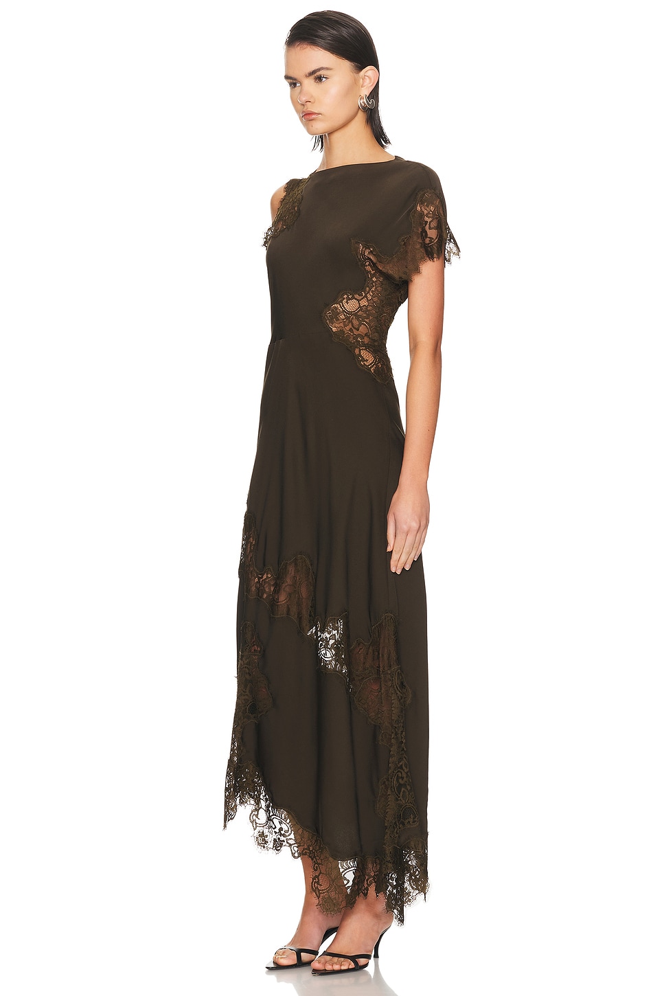 knee length dresses for ladies ZIMMERMANN Cascadian Plunge Dress – Franzkraler.com