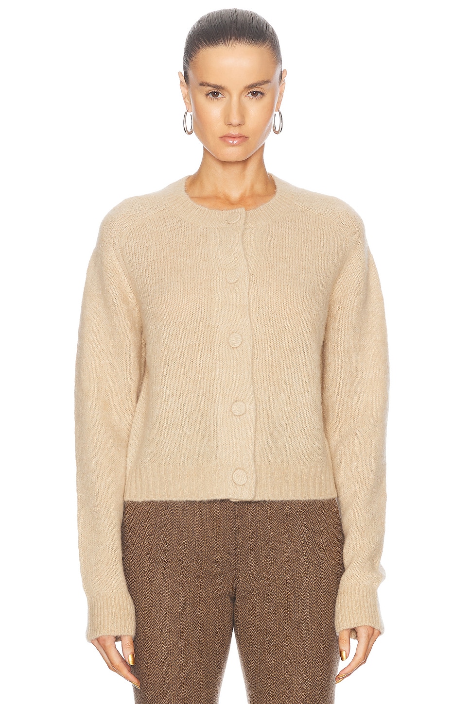 Shop A.l.c Lainie Cardigan In Dark Taupe