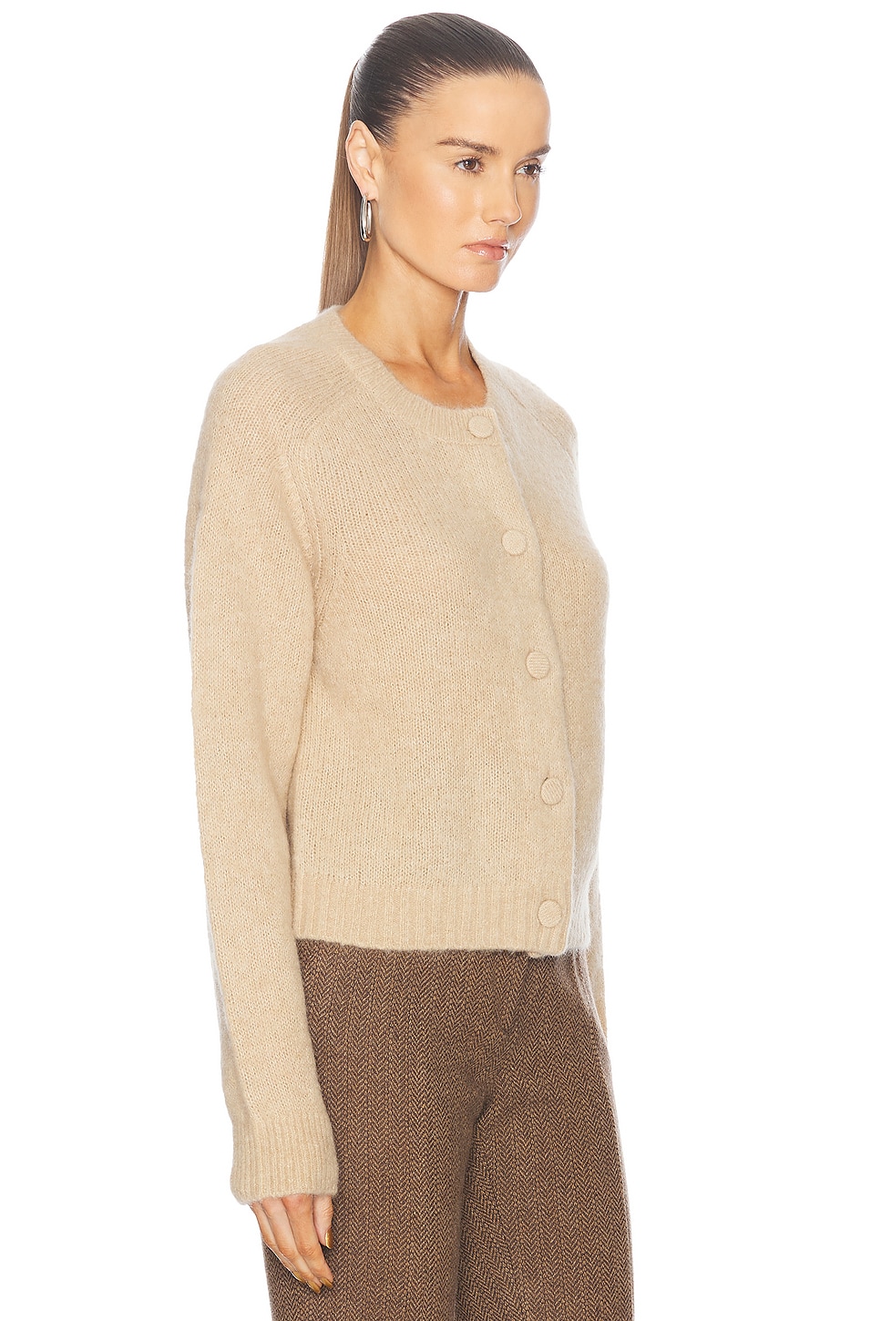 Shop A.l.c Lainie Cardigan In Dark Taupe