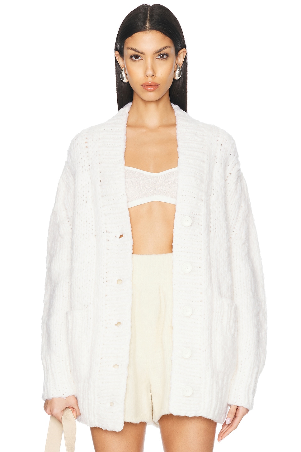 Lou Cardigan in White