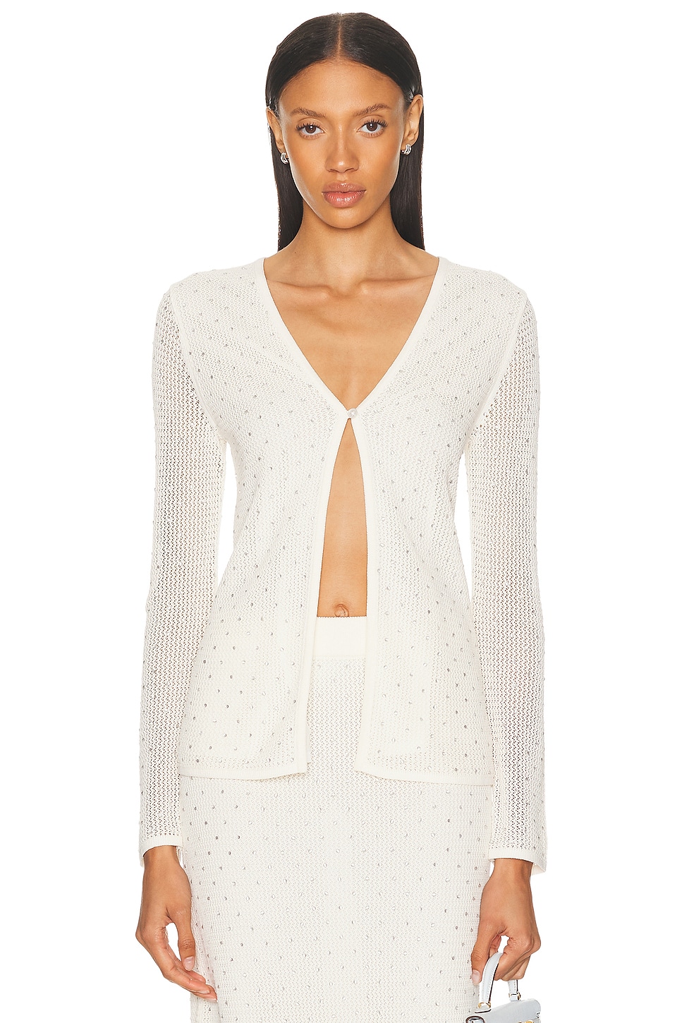 Brandy Cardigan in White