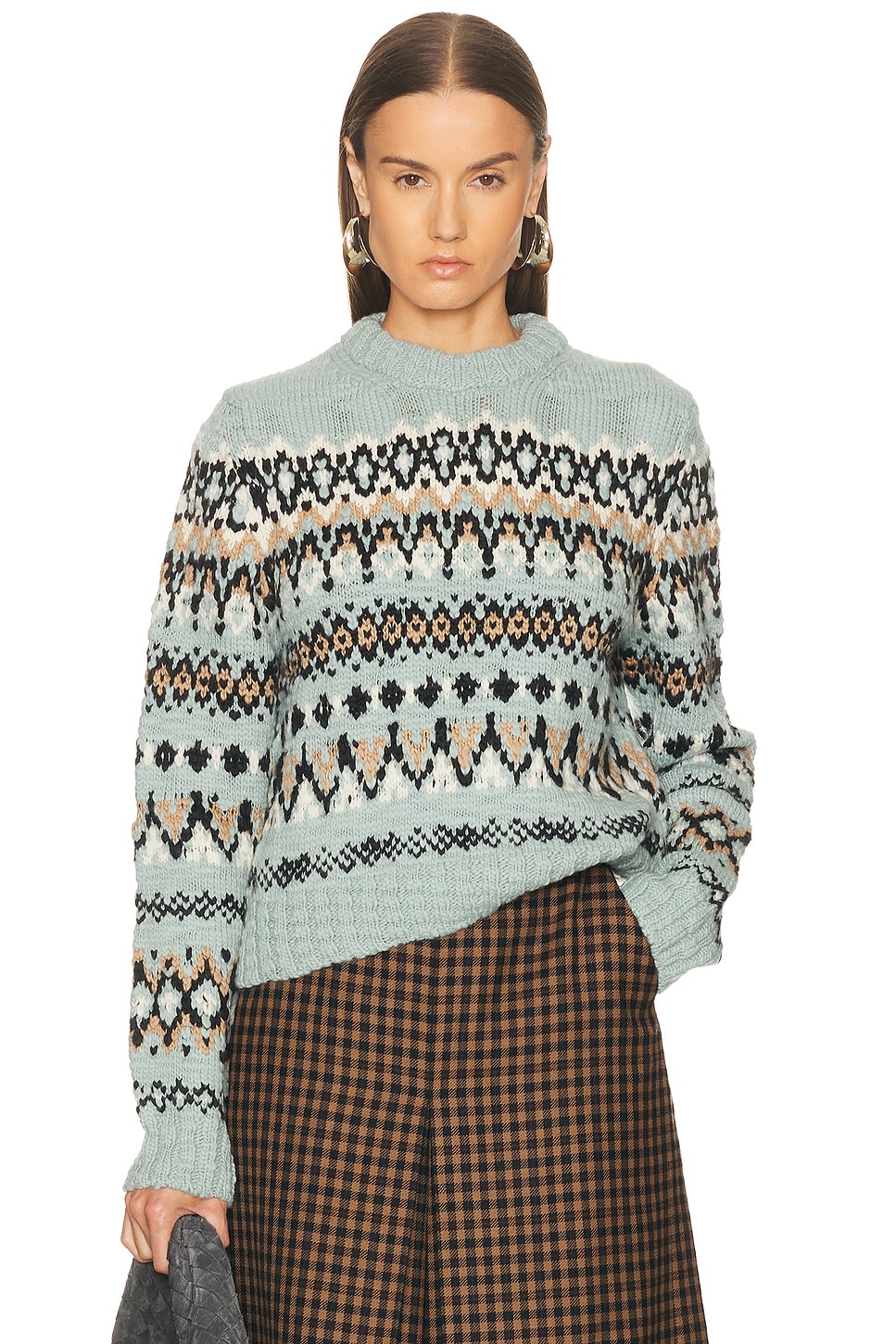 Image 1 of A.L.C. Ella Sweater in Slate Blue Multi