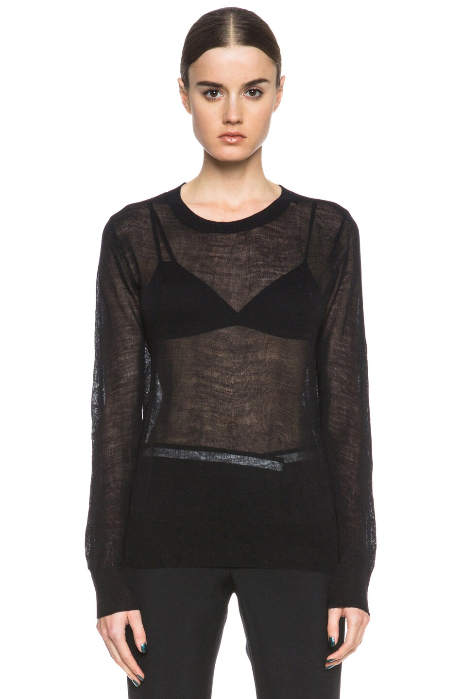Image 1 of A.L.C. Andy Wool Sweater in Black & White