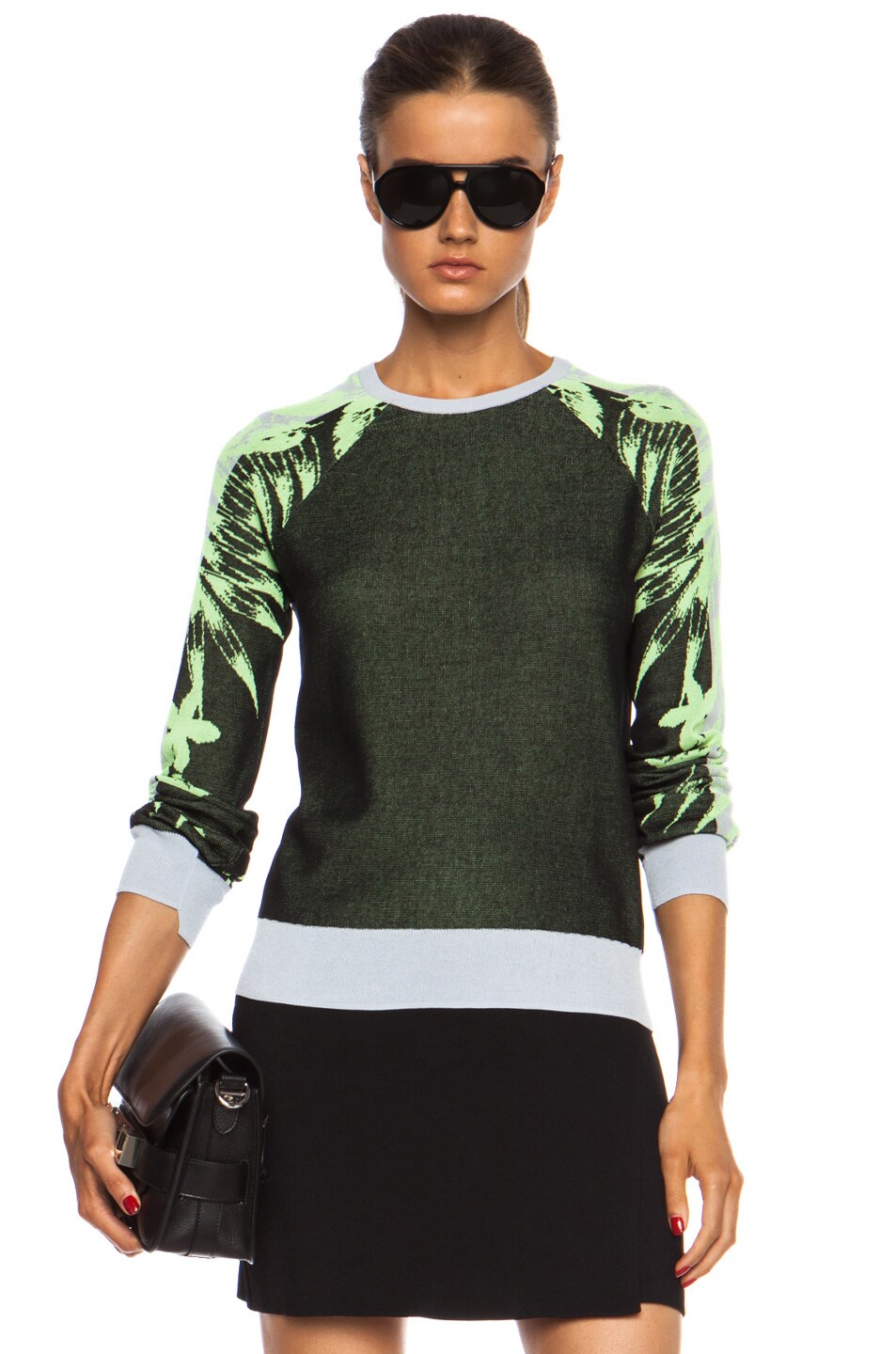 Image 1 of A.L.C. Sanborn Cotton Sweater in Black Multi