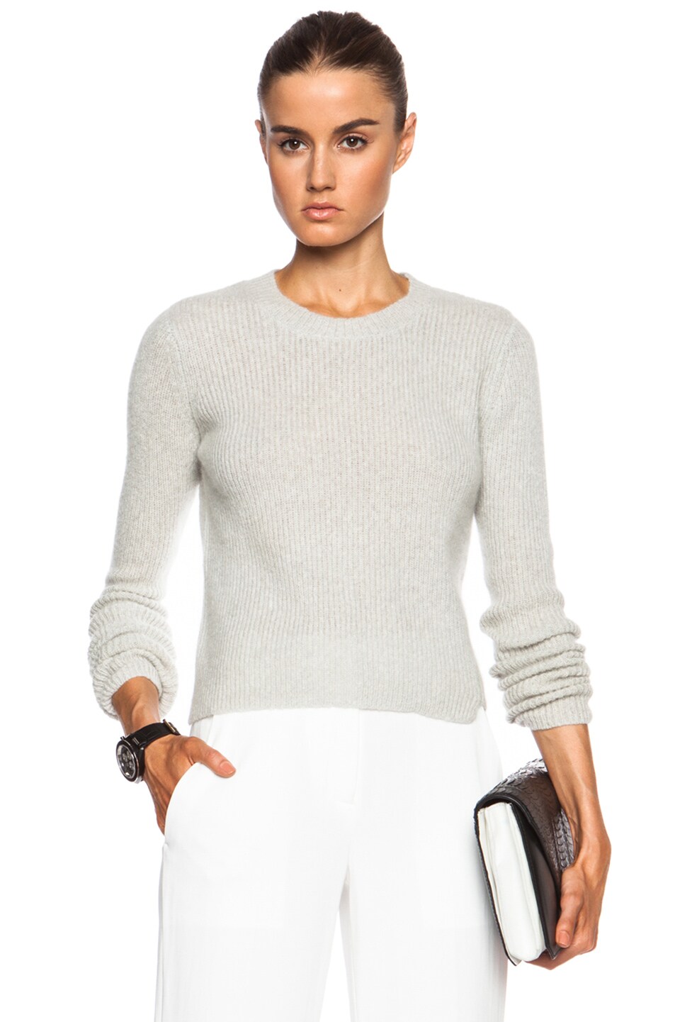 Image 1 of A.L.C. Foster Cashmere Sweater in Mist