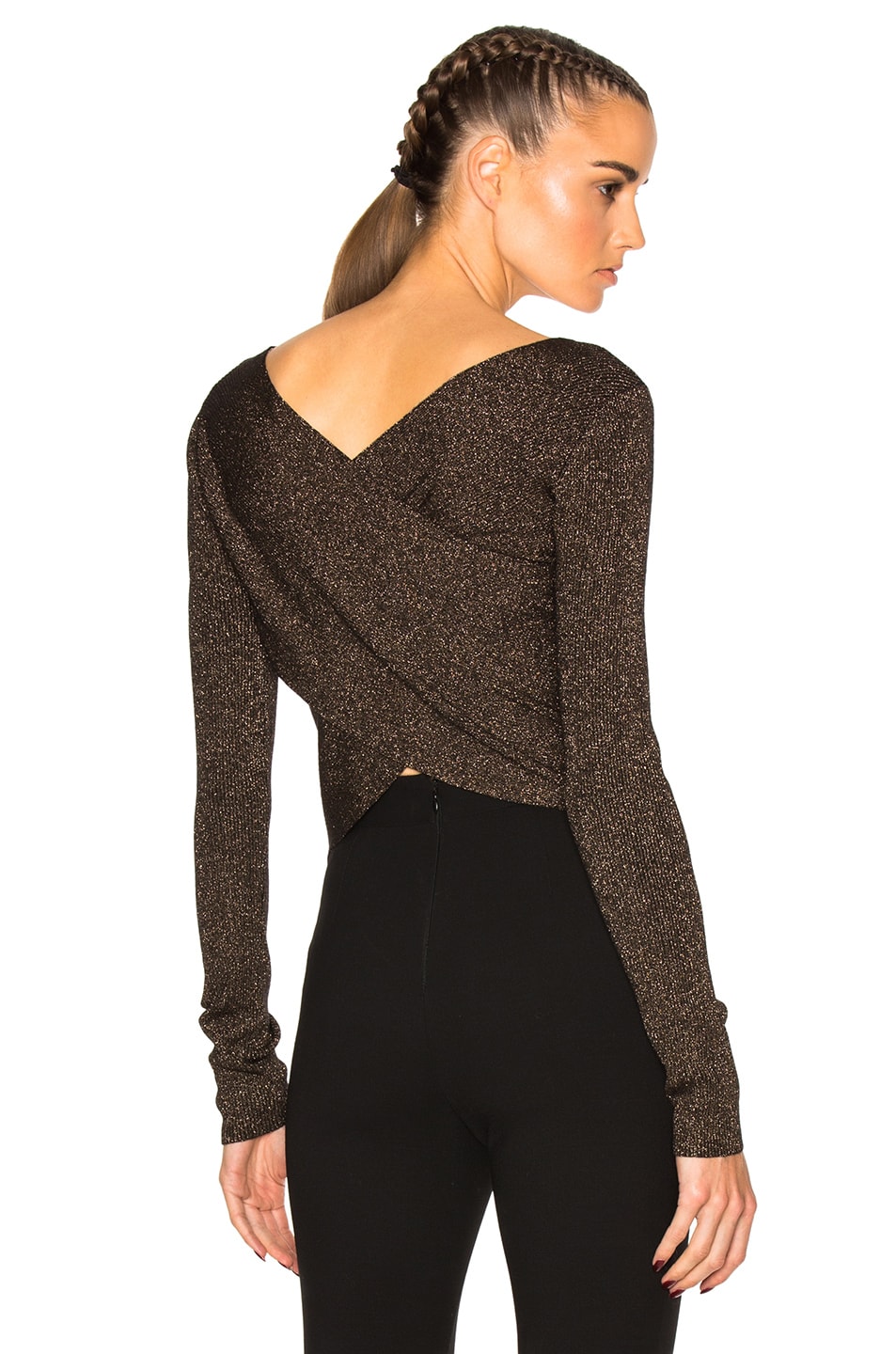 Image 1 of A.L.C. Chance Sweater in Black Apricot