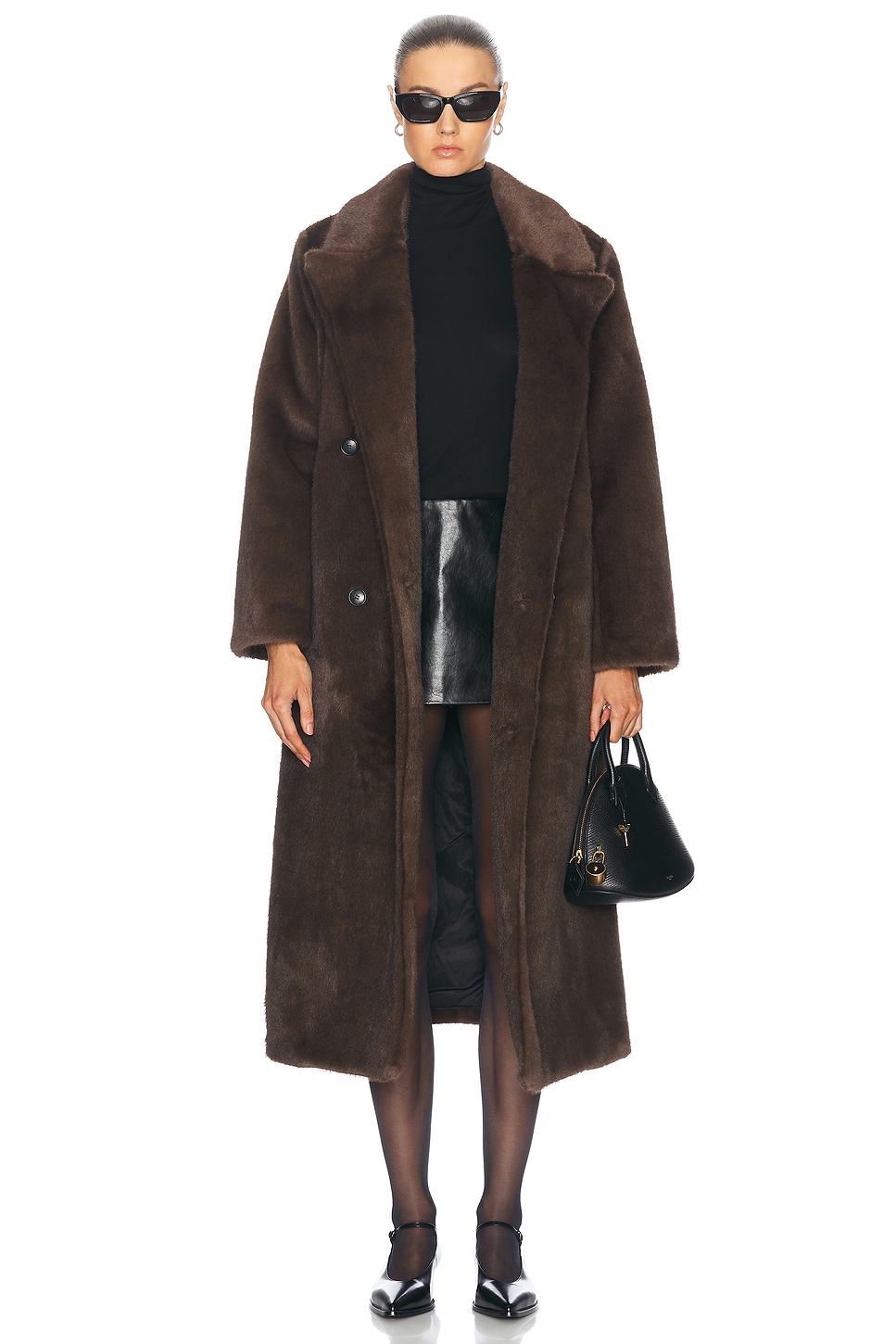 Image 1 of A.L.C. Franklin Coat in Brown