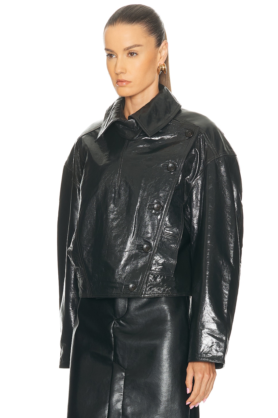 A.l.c Eli Leather Jacket In Black