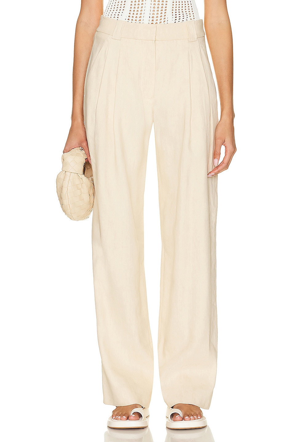 Image 1 of A.L.C. Fynn Pant in Barely Beige