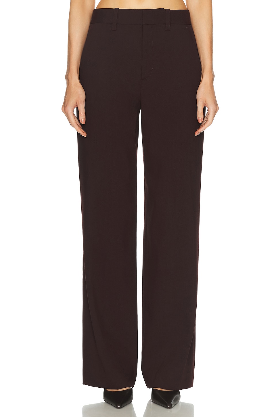 Image 1 of A.L.C. Hirsh Pant in Chocolate Plum