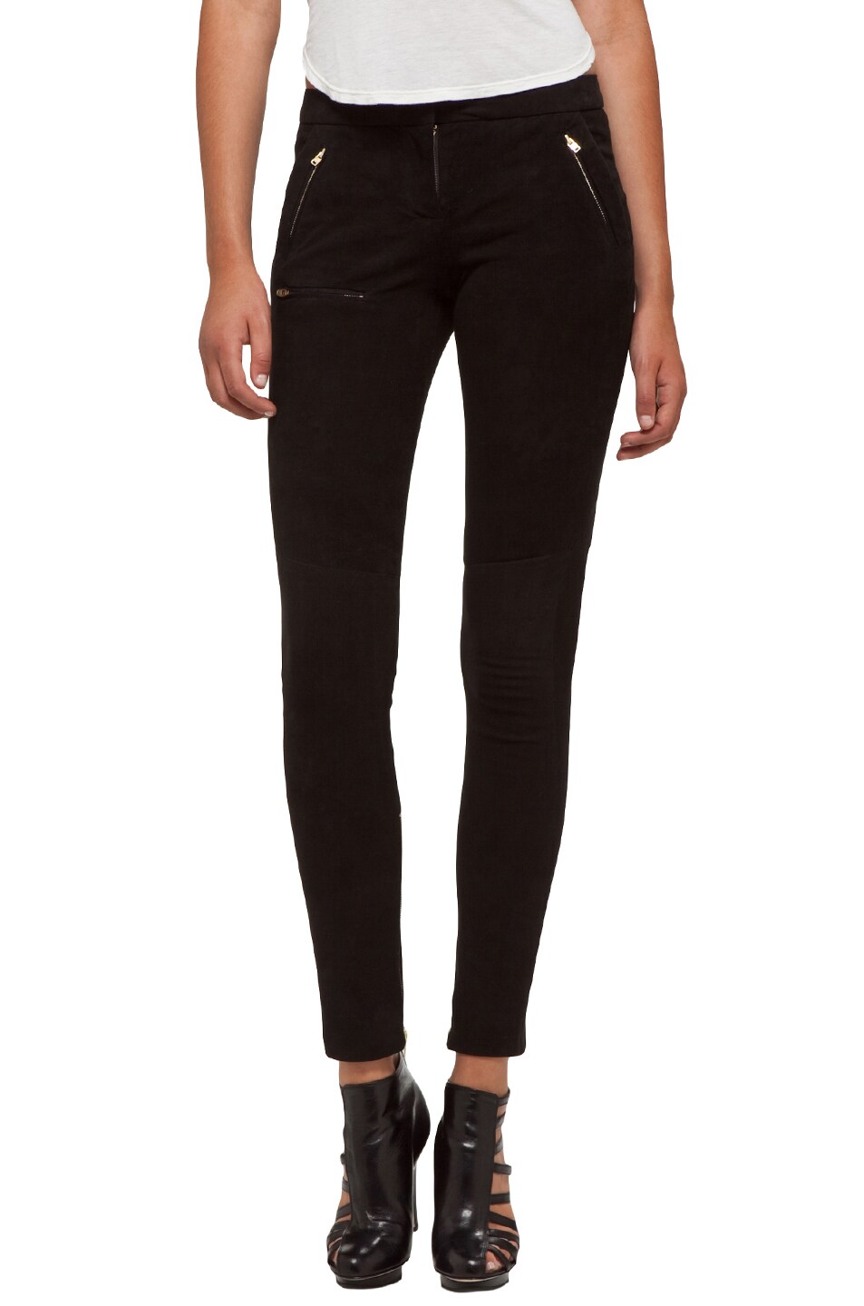 Image 1 of A.L.C. Shana Leather Pant in Black