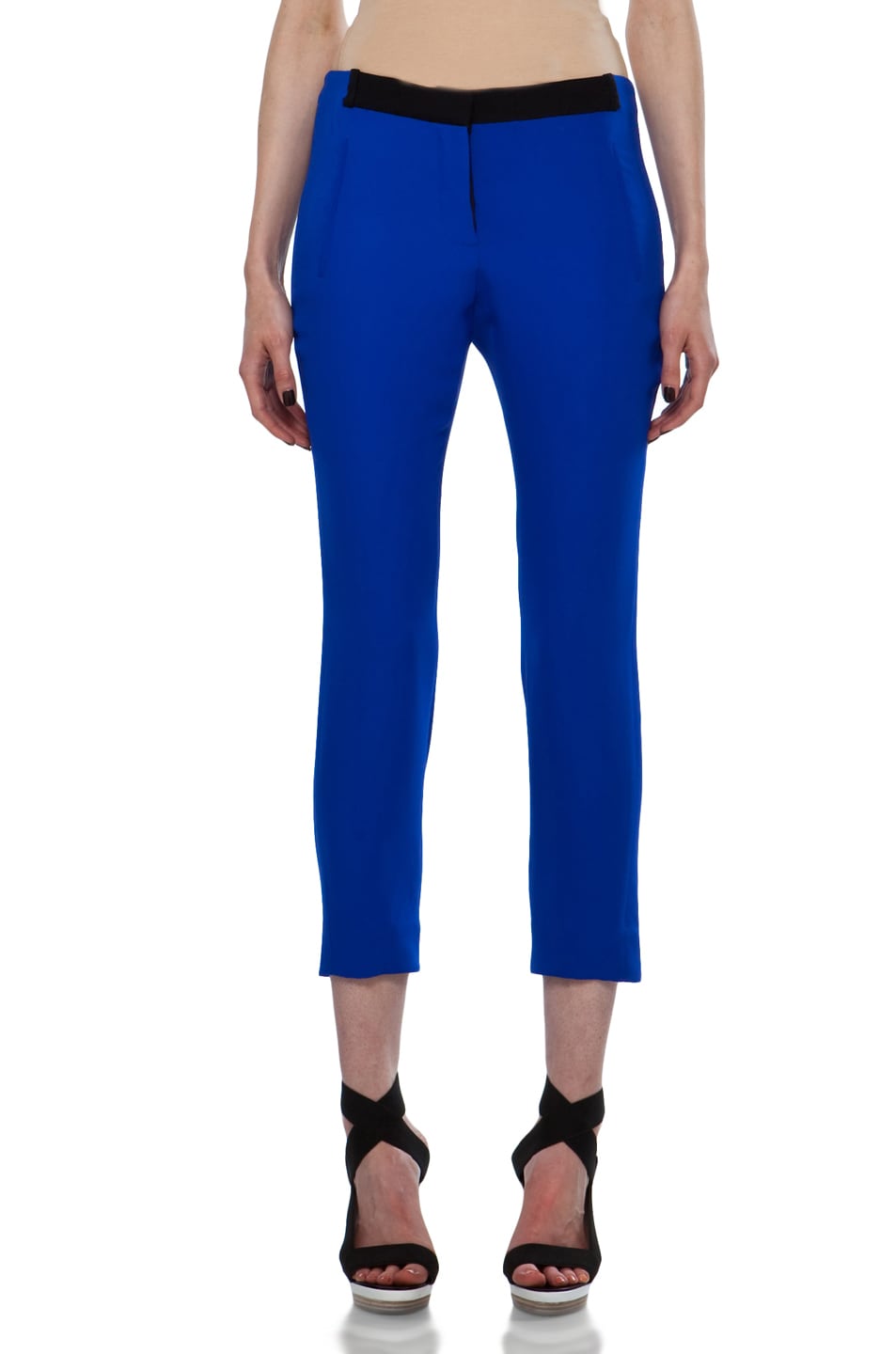 Image 1 of A.L.C. Avery Pant in Electric Blue & Black