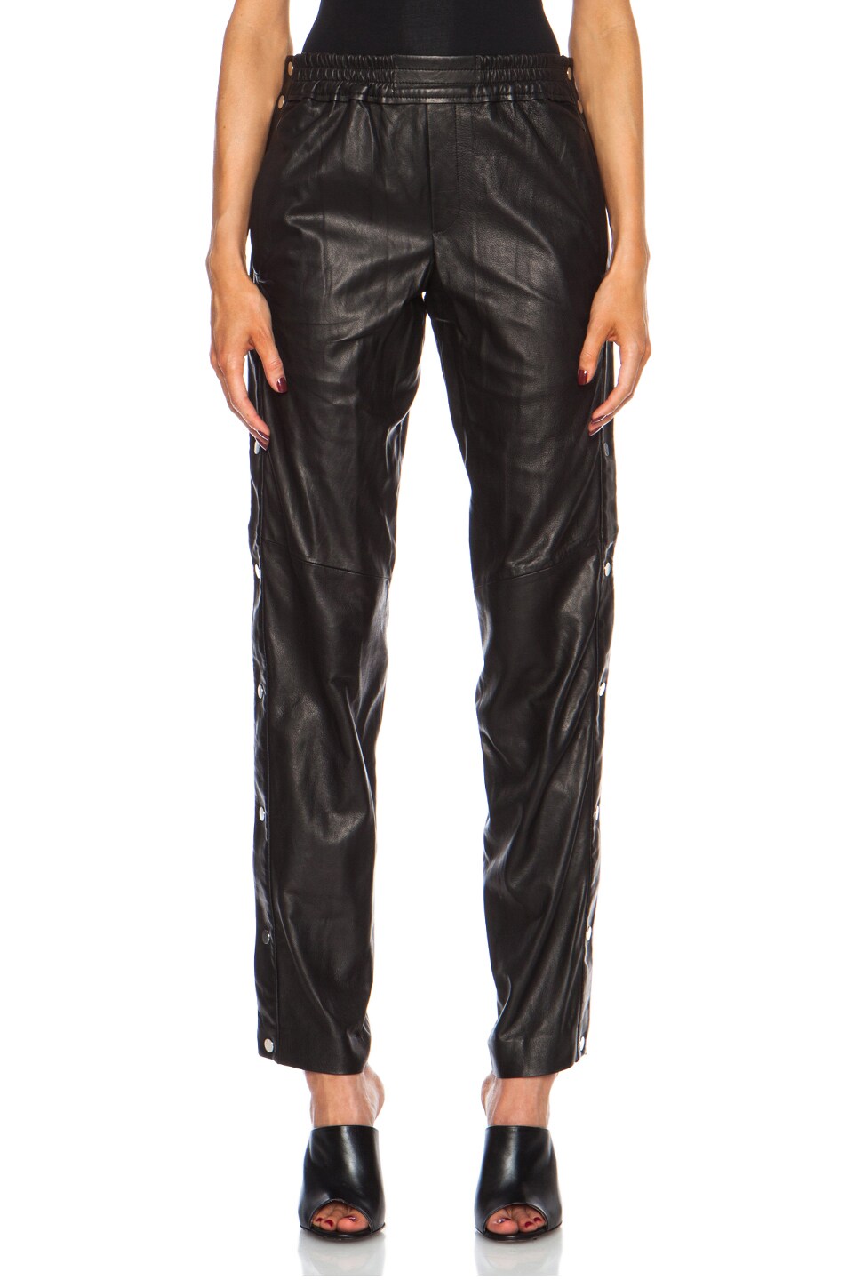 Image 1 of A.L.C. A.L.C Public Leather Pant in Black
