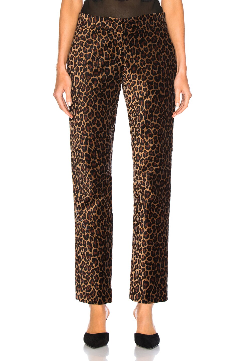 Image 1 of A.L.C. Marina Leopard Harrison Pant in Natural