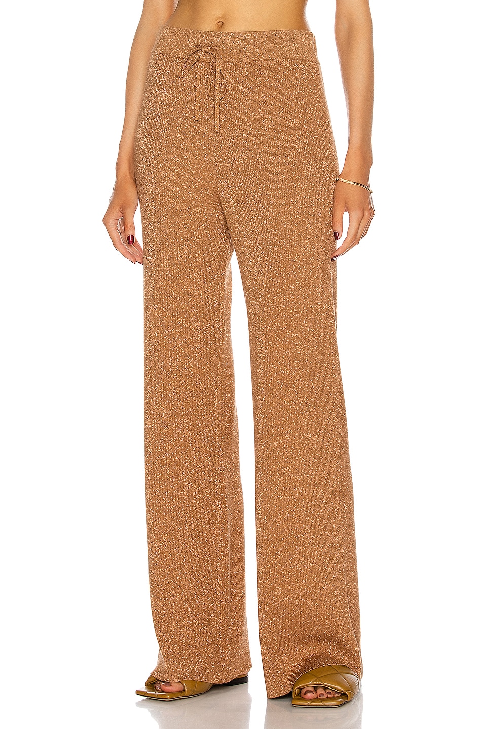 Image 1 of A.L.C. Quentin Pant in Toffee & Rose Gold