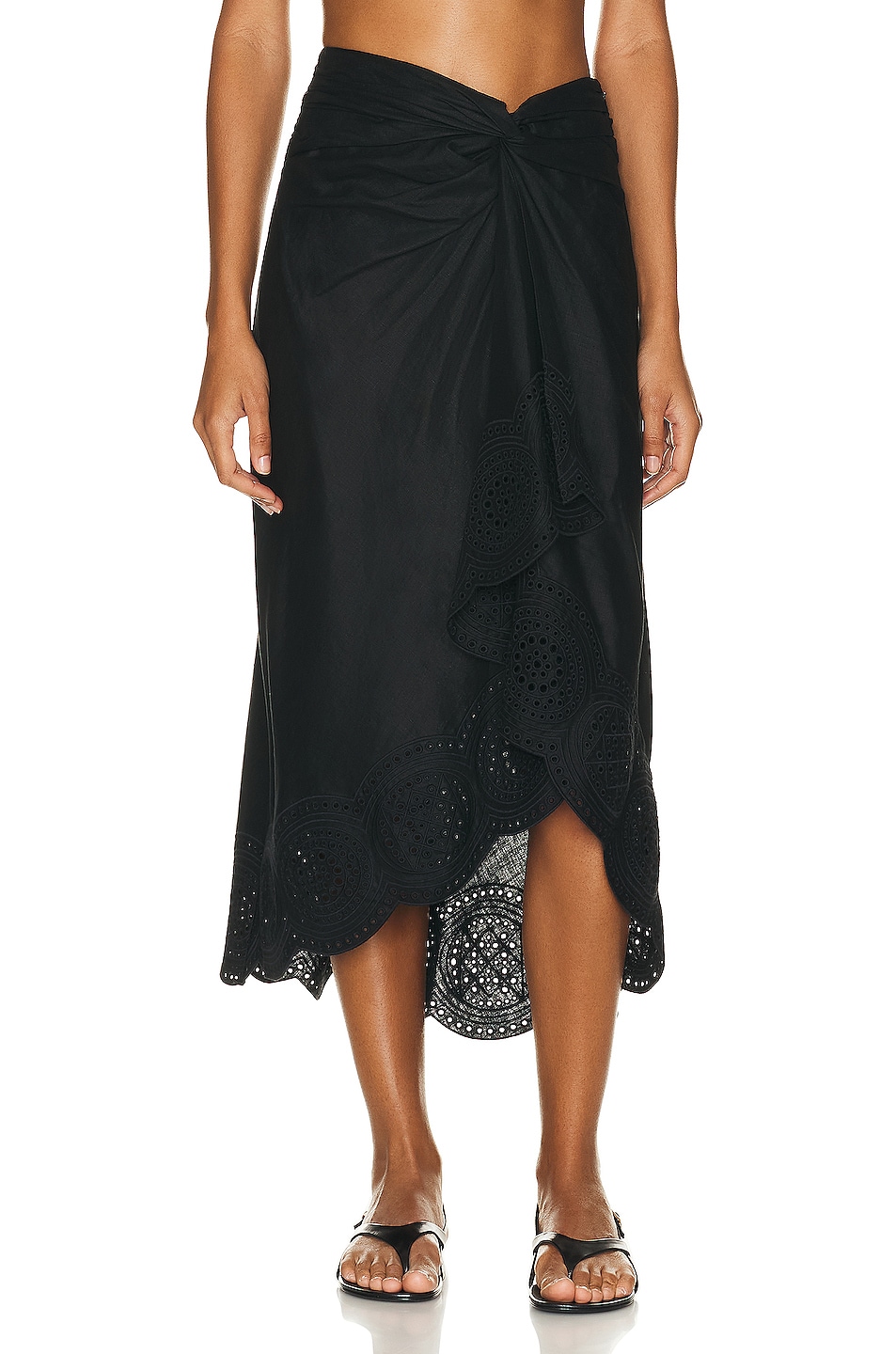 Image 1 of A.L.C. Heather Skirt in Black