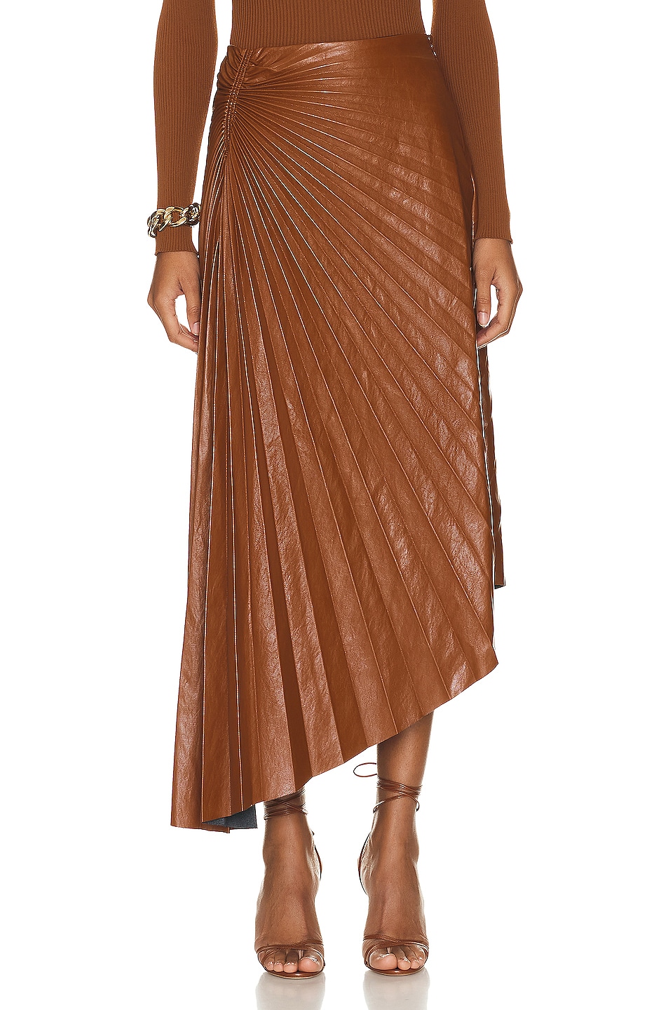 Image 1 of A.L.C. Tracy Skirt in Cognac