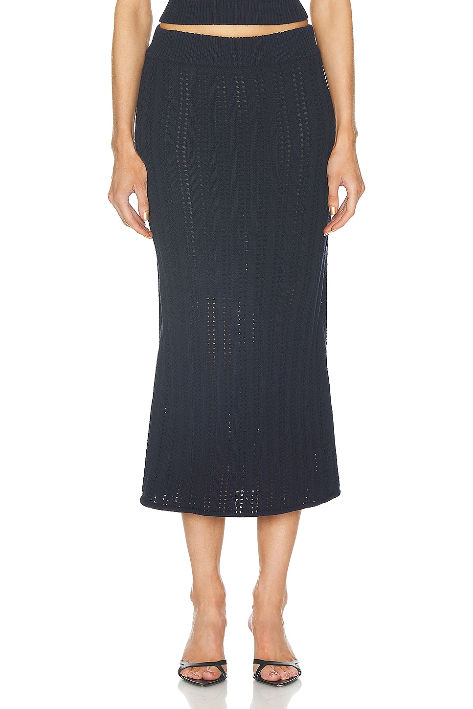 Image 1 of A.L.C. Aurora Skirt in Navy