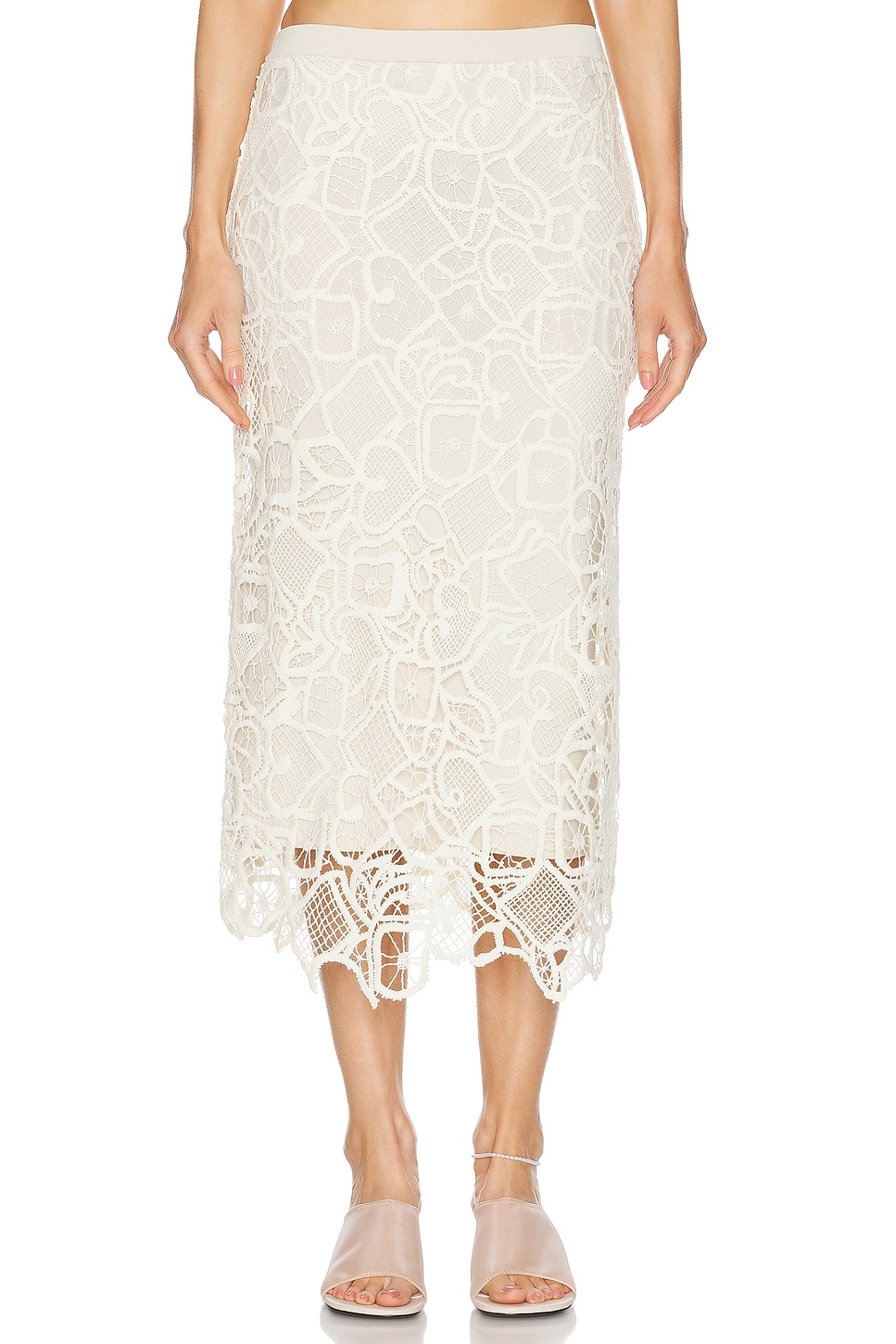 Image 1 of A.L.C. Shay Skirt in Warm White