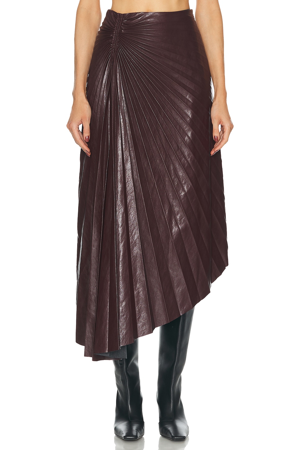 Image 1 of A.L.C. Tracy Skirt in Cordovan