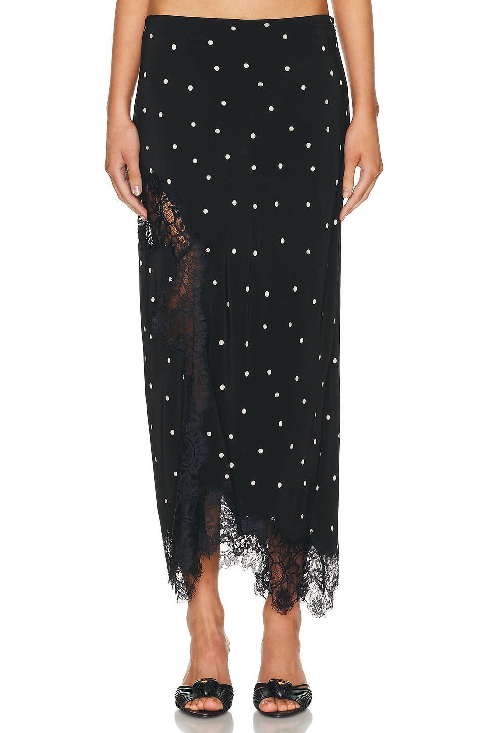 Image 1 of A.L.C. Olivia Skirt in Black & Cream