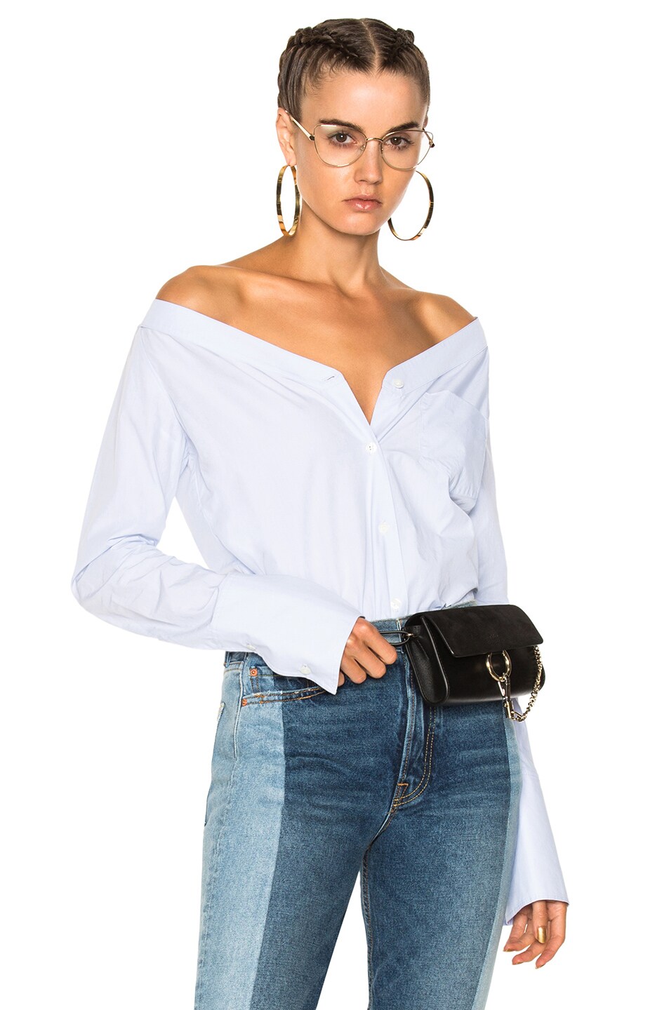 Image 1 of A.L.C. Wes Top in Chambray
