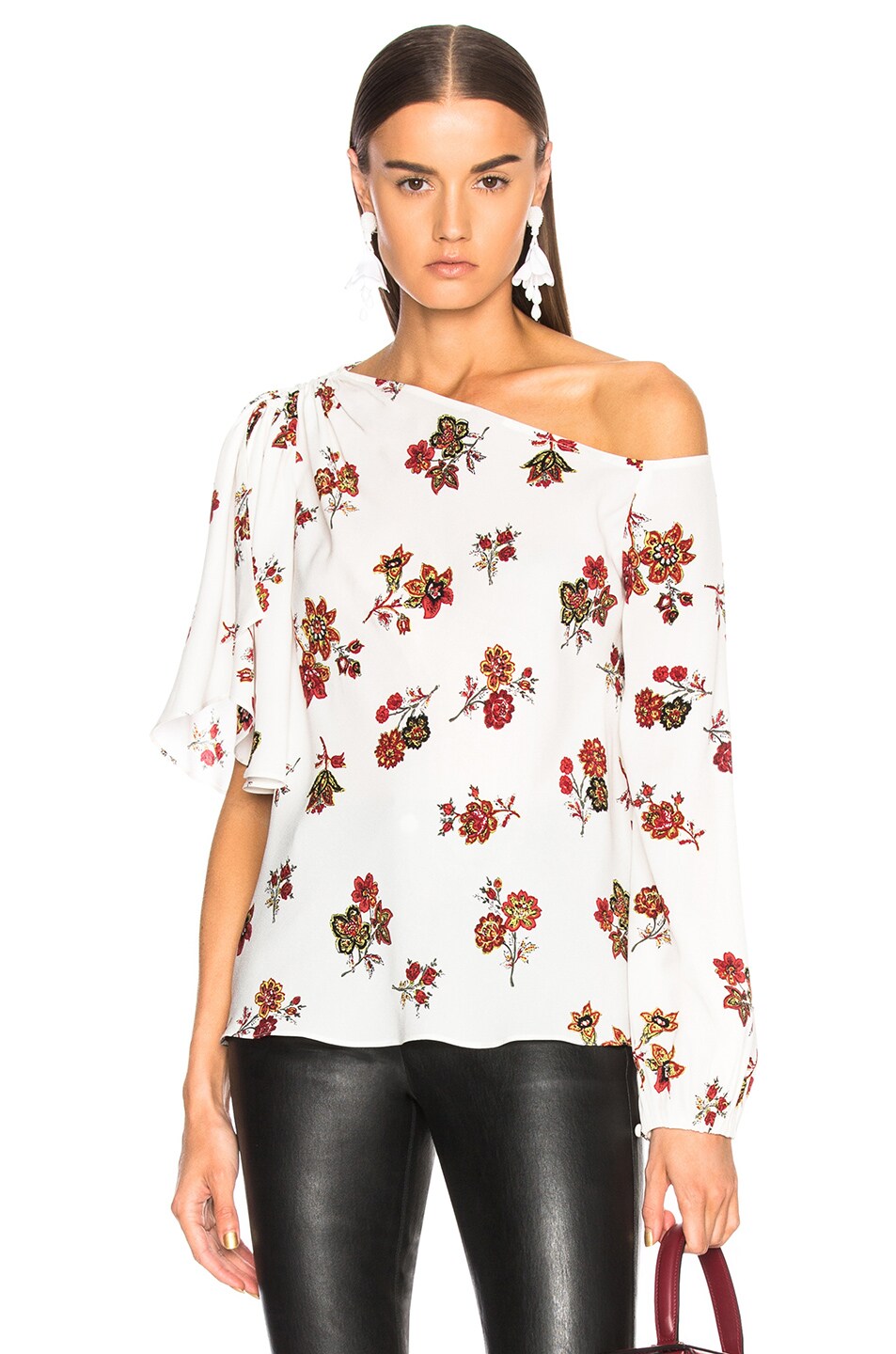 Image 1 of A.L.C. Marissa Top in Eggshell