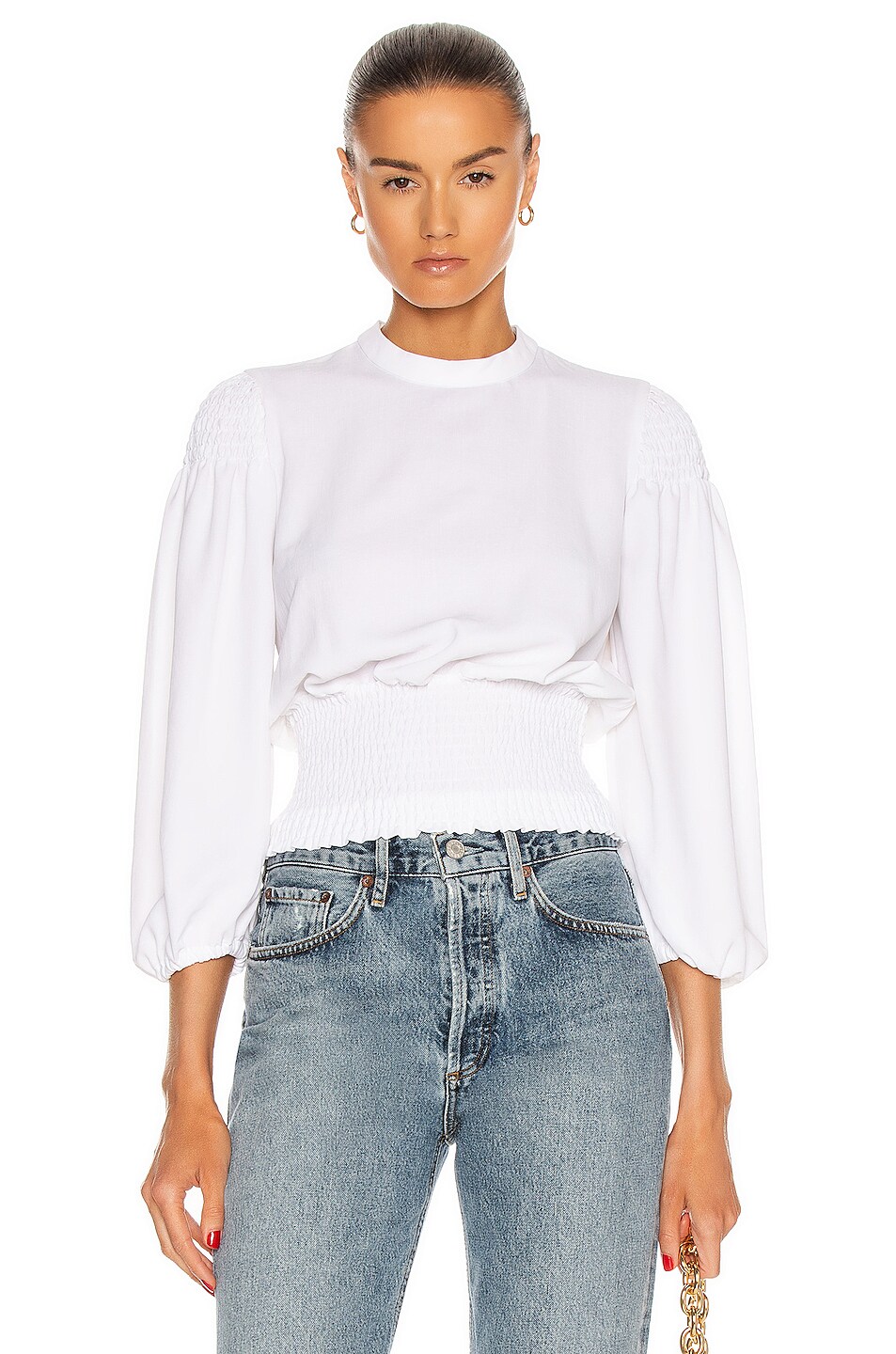 Image 1 of A.L.C. Rose Top in White