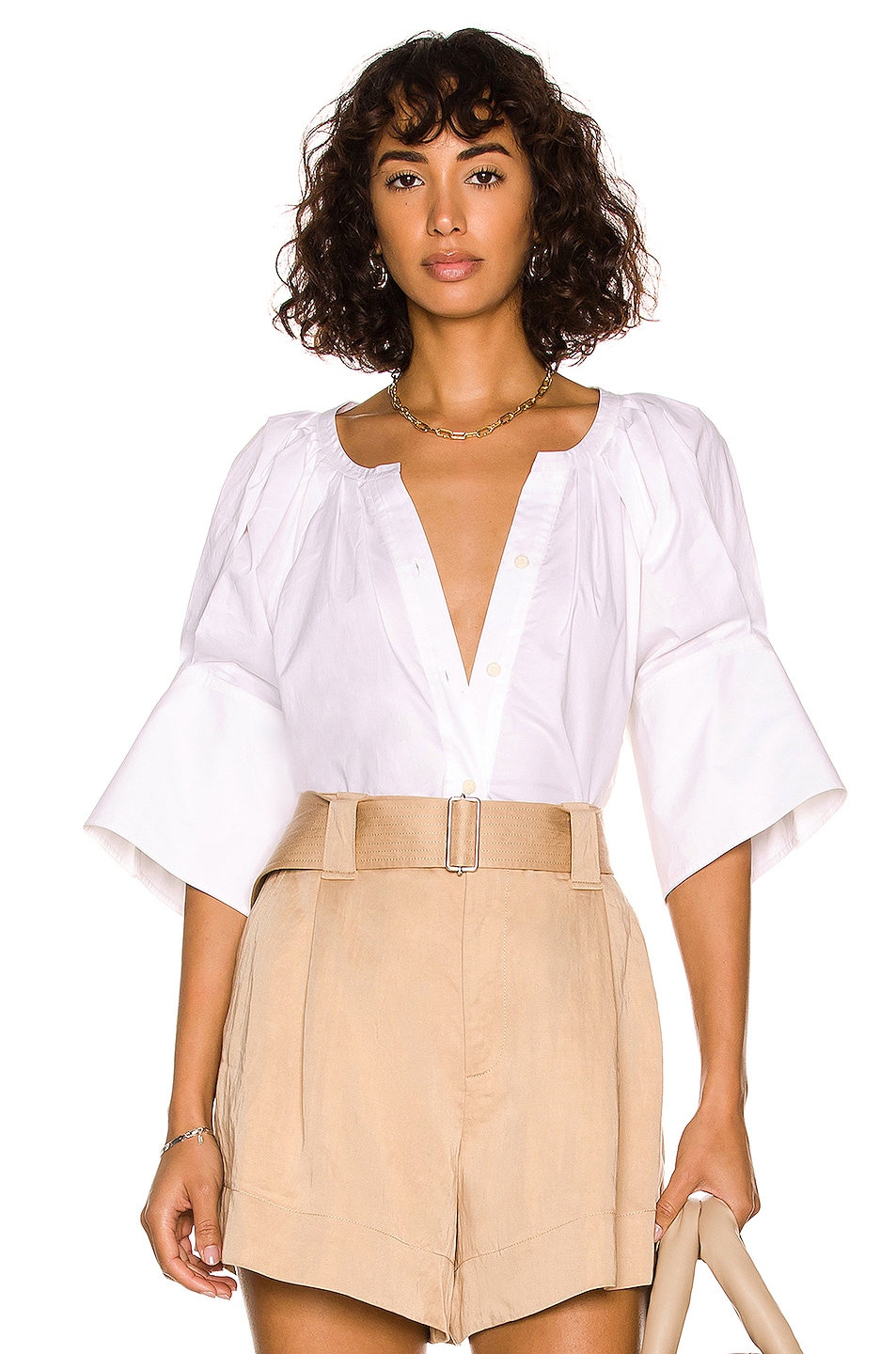 Image 1 of A.L.C. Chloe Top in White