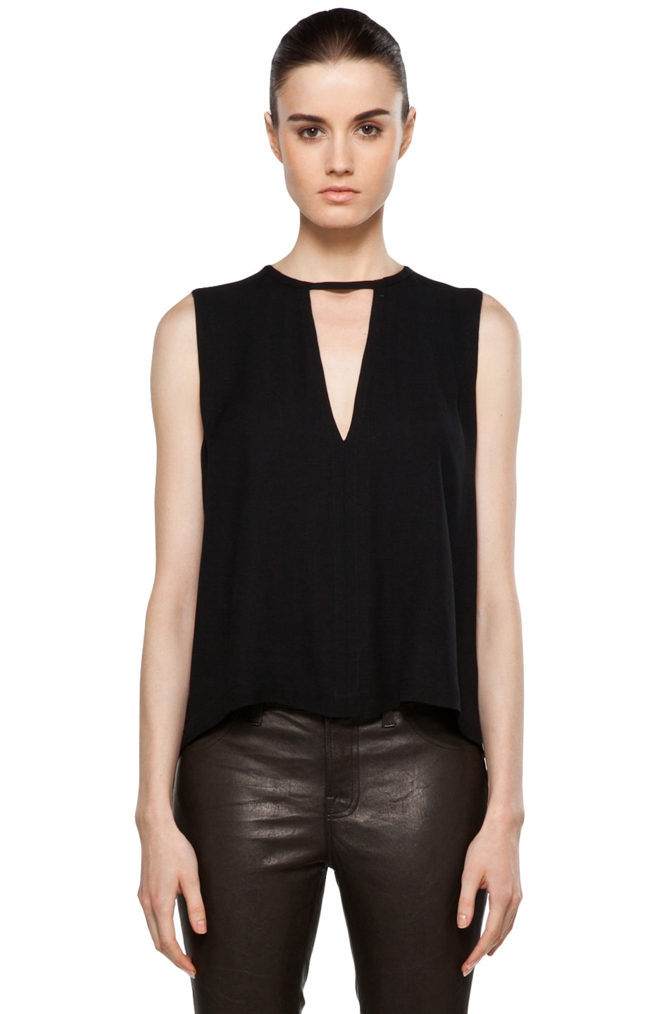 Image 1 of A.L.C. Silvie Top in Black