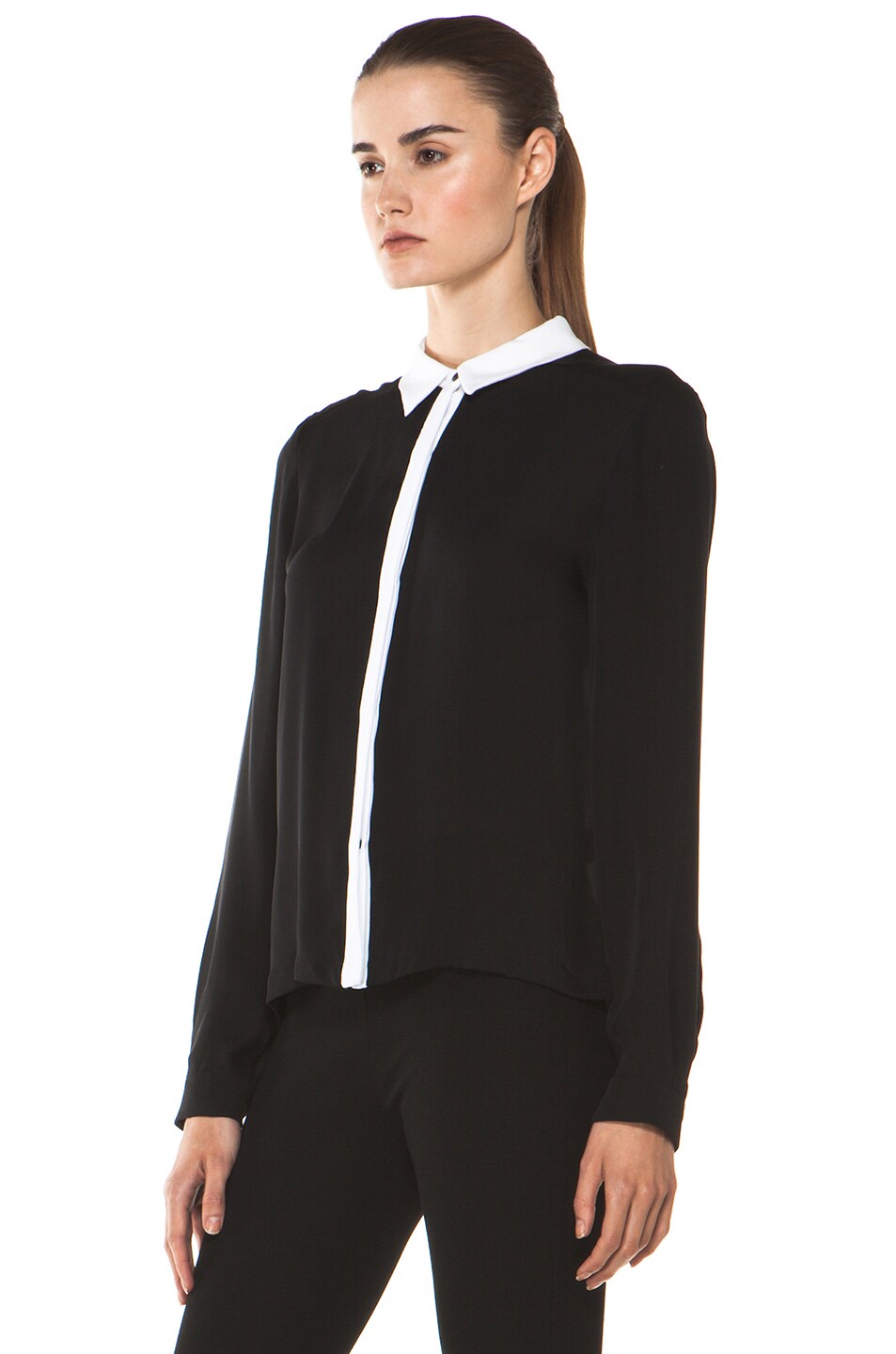 A.L.C. Gillian Blouse in Black | FWRD