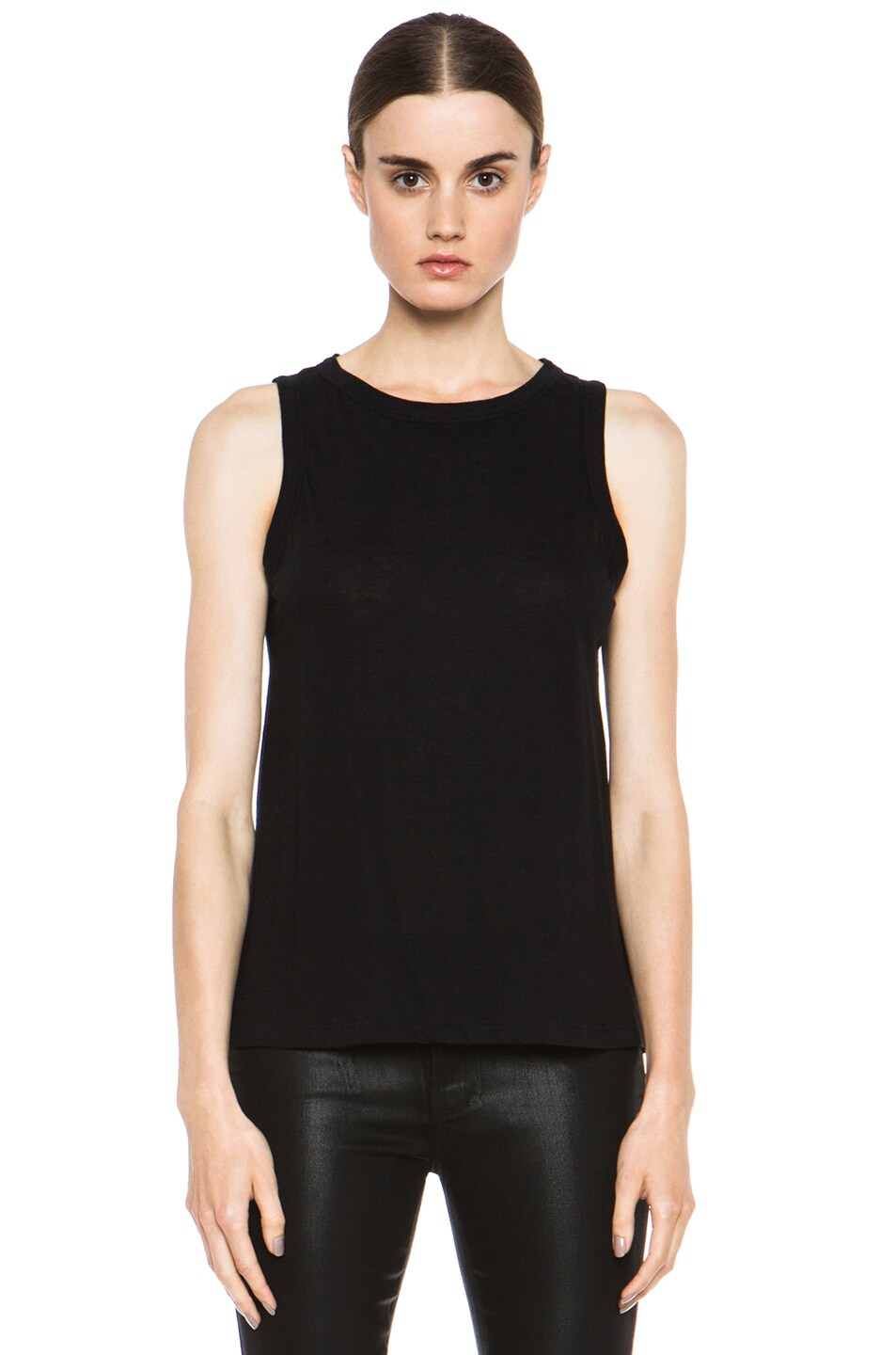 Image 1 of A.L.C. Muscle Jersey Tee in Black