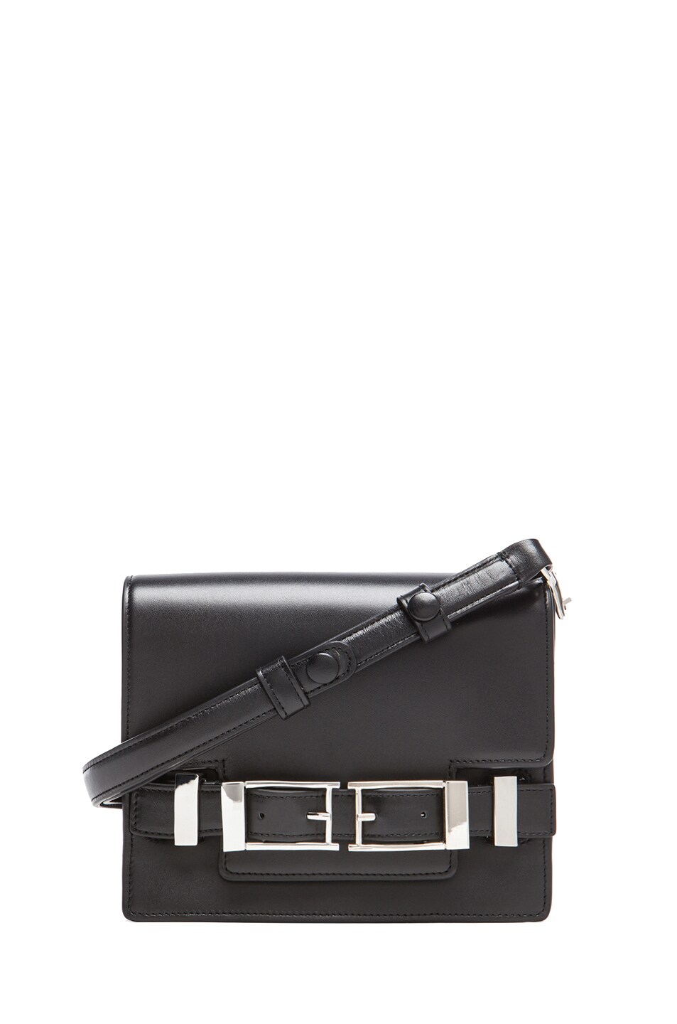 Image 1 of A.L.C. Davenport Crossbody in Black & Nickle