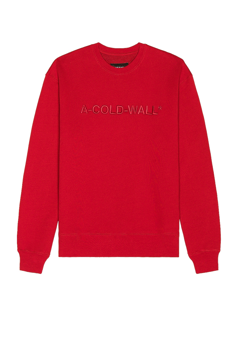 Image 1 of A-COLD-WALL* Logo Sweatshirt in Deep Red