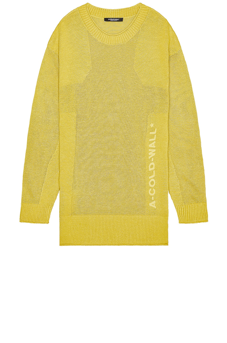 Image 1 of A-COLD-WALL* Transparency Crewneck in Cadmium