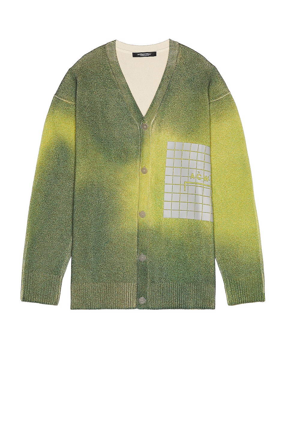 Image 1 of A-COLD-WALL* Gradient Cardigan in Olive