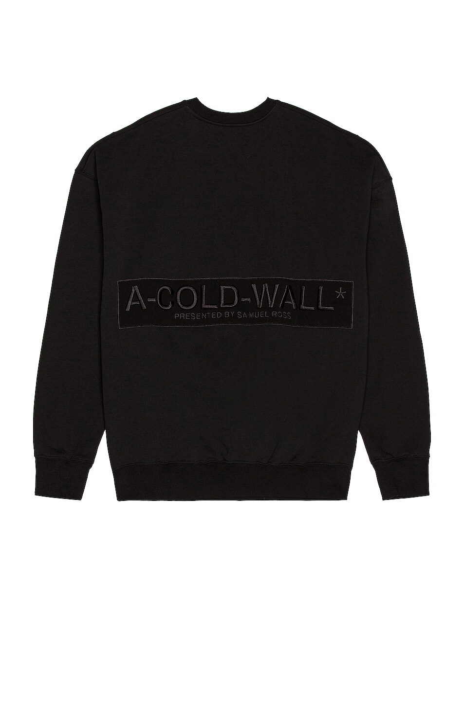 Image 1 of A-COLD-WALL* Logo Embroidery Crewneck in Black