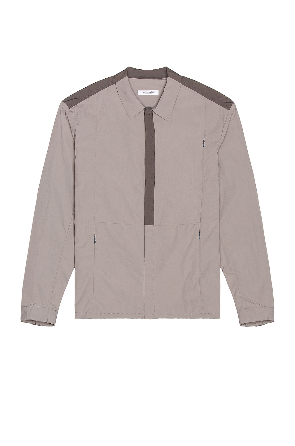 Image 1 of A-COLD-WALL* Arcane Panelled Shirt in Mortar Grey