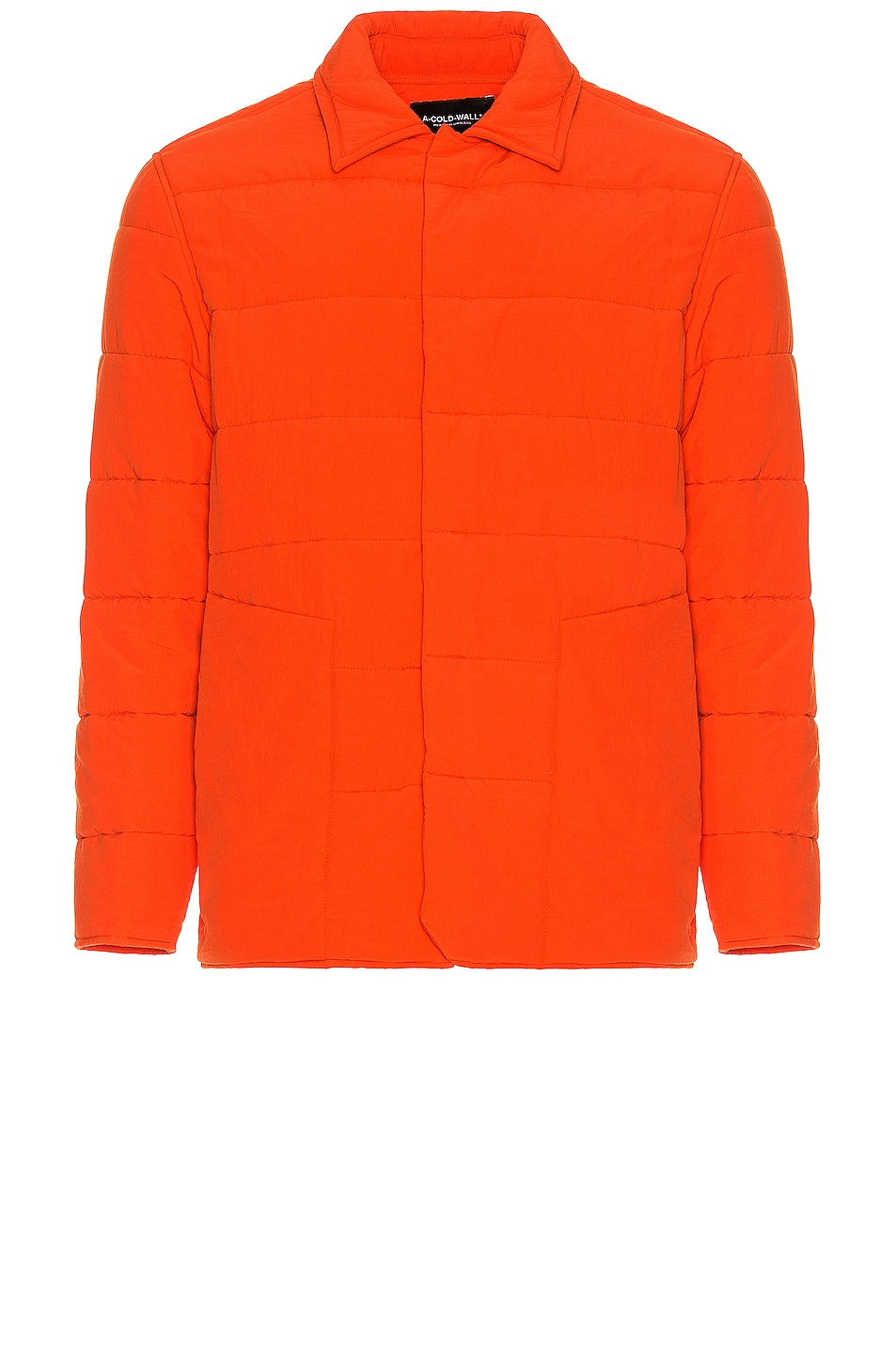Image 1 of A-COLD-WALL* Quilted Nylon Overshirt in Rich Orange