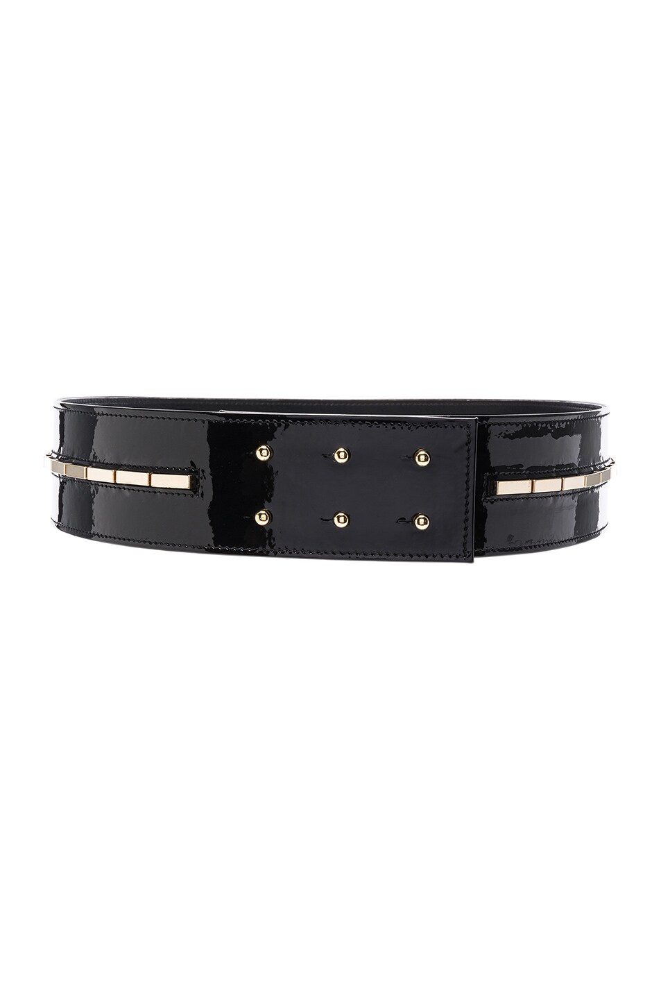 Image 1 of Alexandre Vauthier Patent Leather Waist Belt in Black