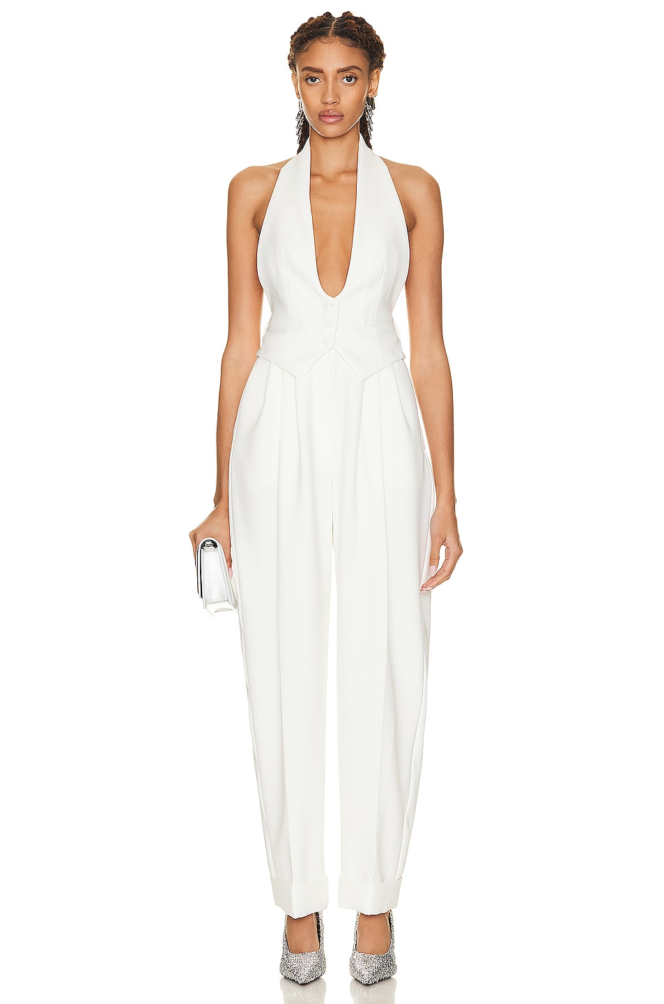 Image 1 of Alexandre Vauthier Couture Edit Jumpsuit in White